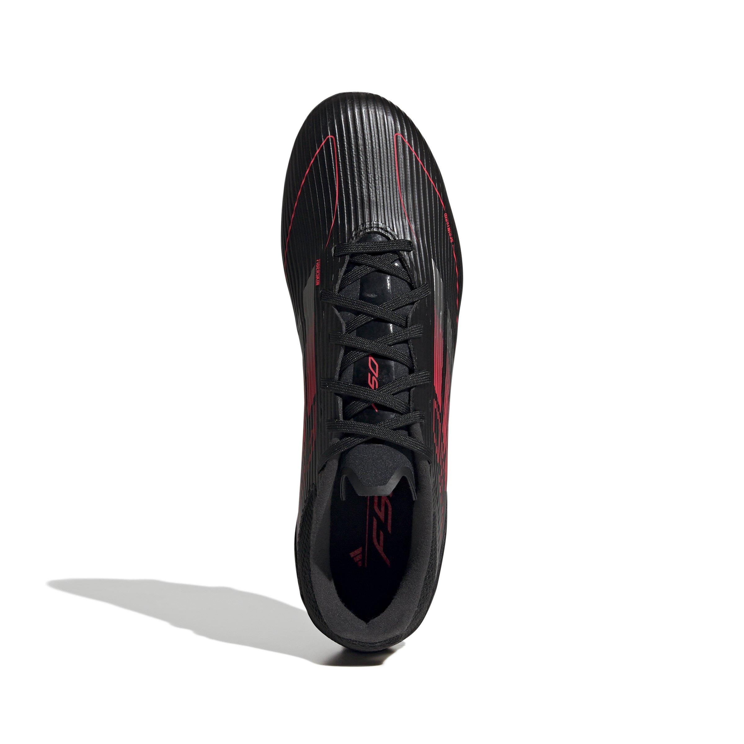adidas F50 League MG "Core Black/Iron Metallic/Lucid Red" Unisex Soccer Cleat - BLACK/IRON/RED Thumbnail View 5