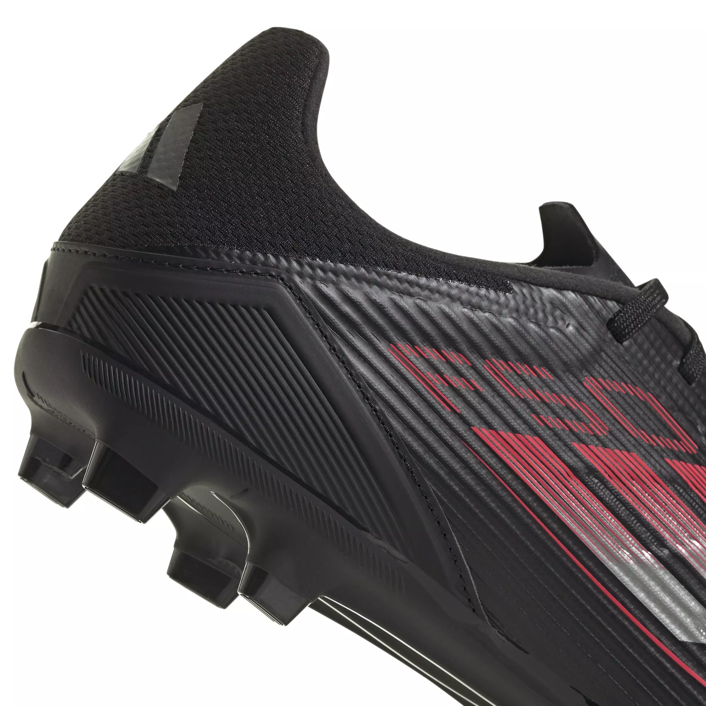 adidas F50 League MG "Core Black/Iron Metallic/Lucid Red" Unisex Soccer Cleat - BLACK/IRON/RED