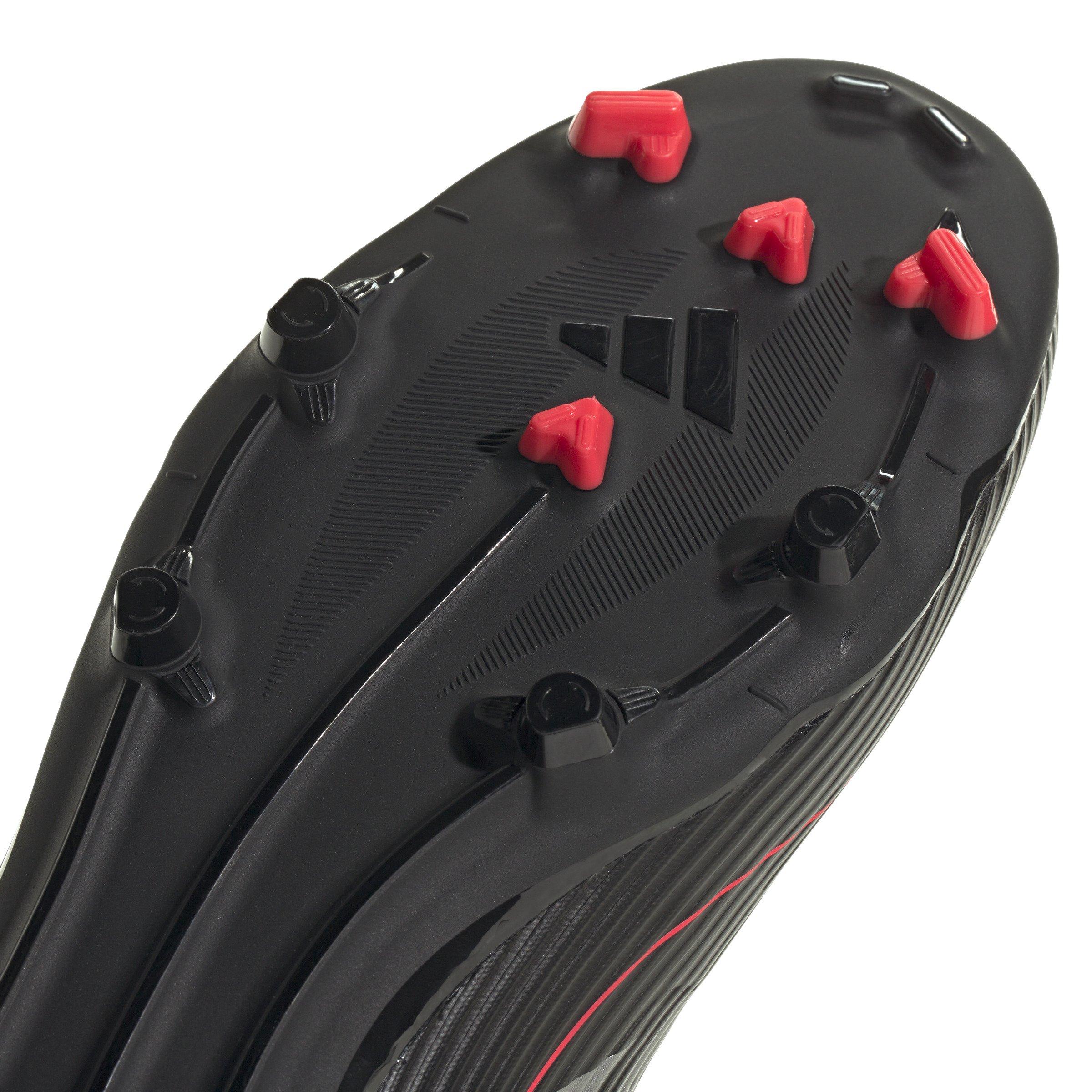 adidas F50 League MG "Core Black/Iron Metallic/Lucid Red" Unisex Soccer Cleat - BLACK/IRON/RED Thumbnail View 8