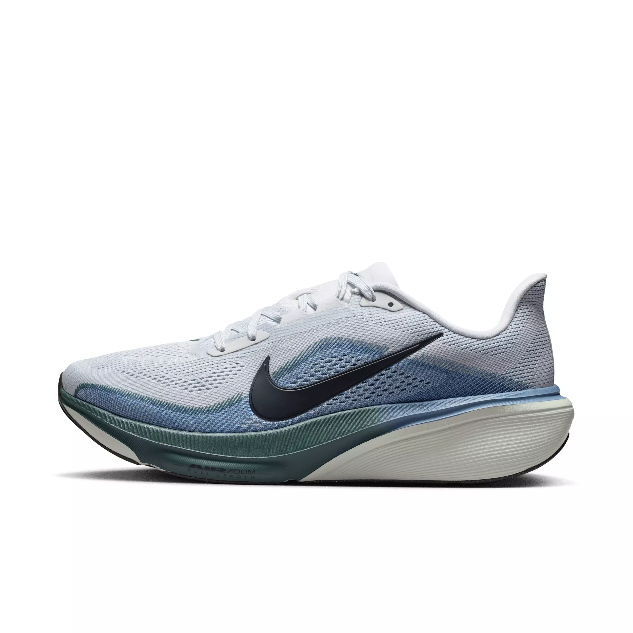 Nike Pegasus 42 "Pure Platinum/Work Blue/Mineral Slate/Dark Obsidian" Men's Running Shoe - PLATINUM/BLUE/SLATE/DK OBSIDIAN