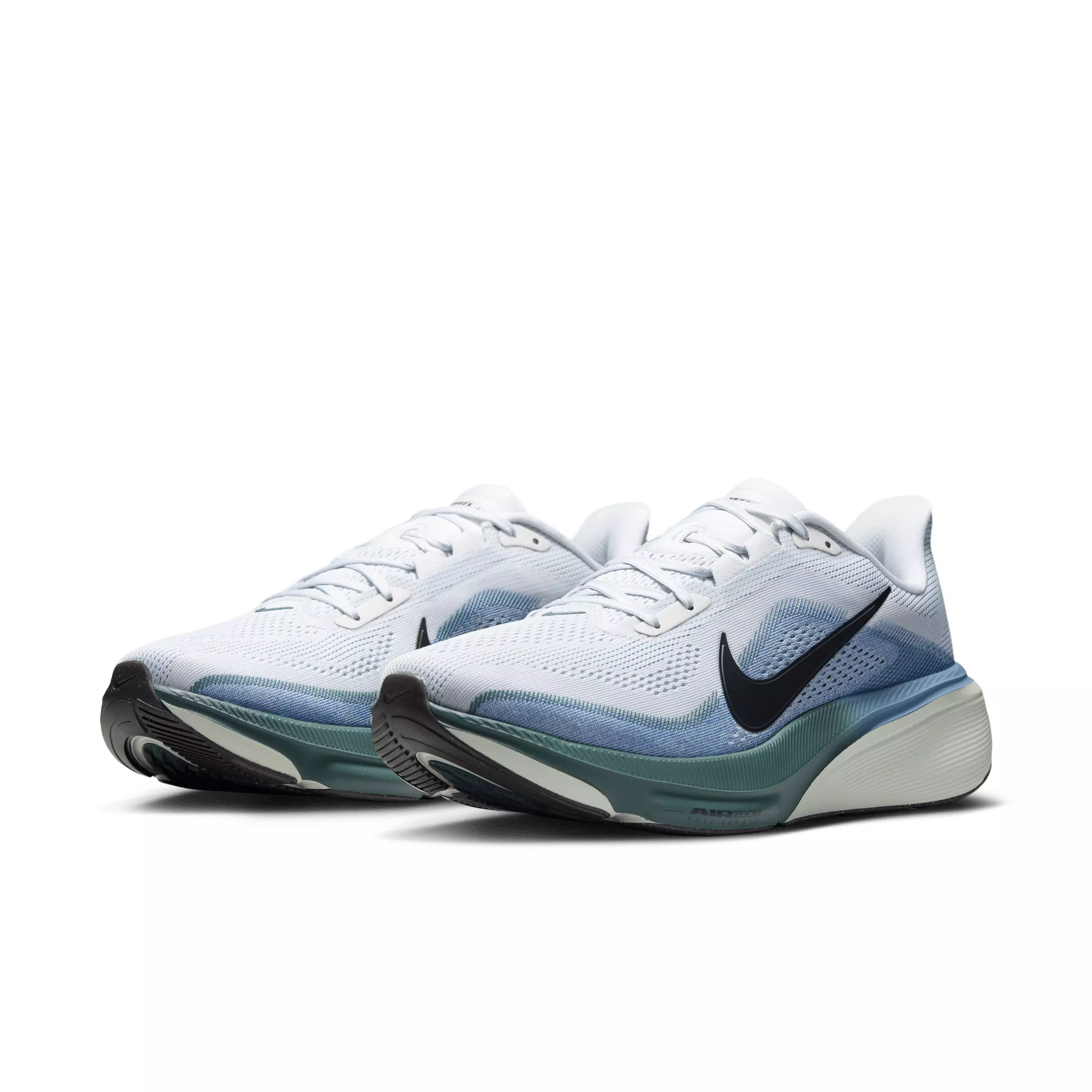 Nike Pegasus 42 "Pure Platinum/Work Blue/Mineral Slate/Dark Obsidian" Men's Running Shoe - PLATINUM/BLUE/SLATE/DK OBSIDIAN
