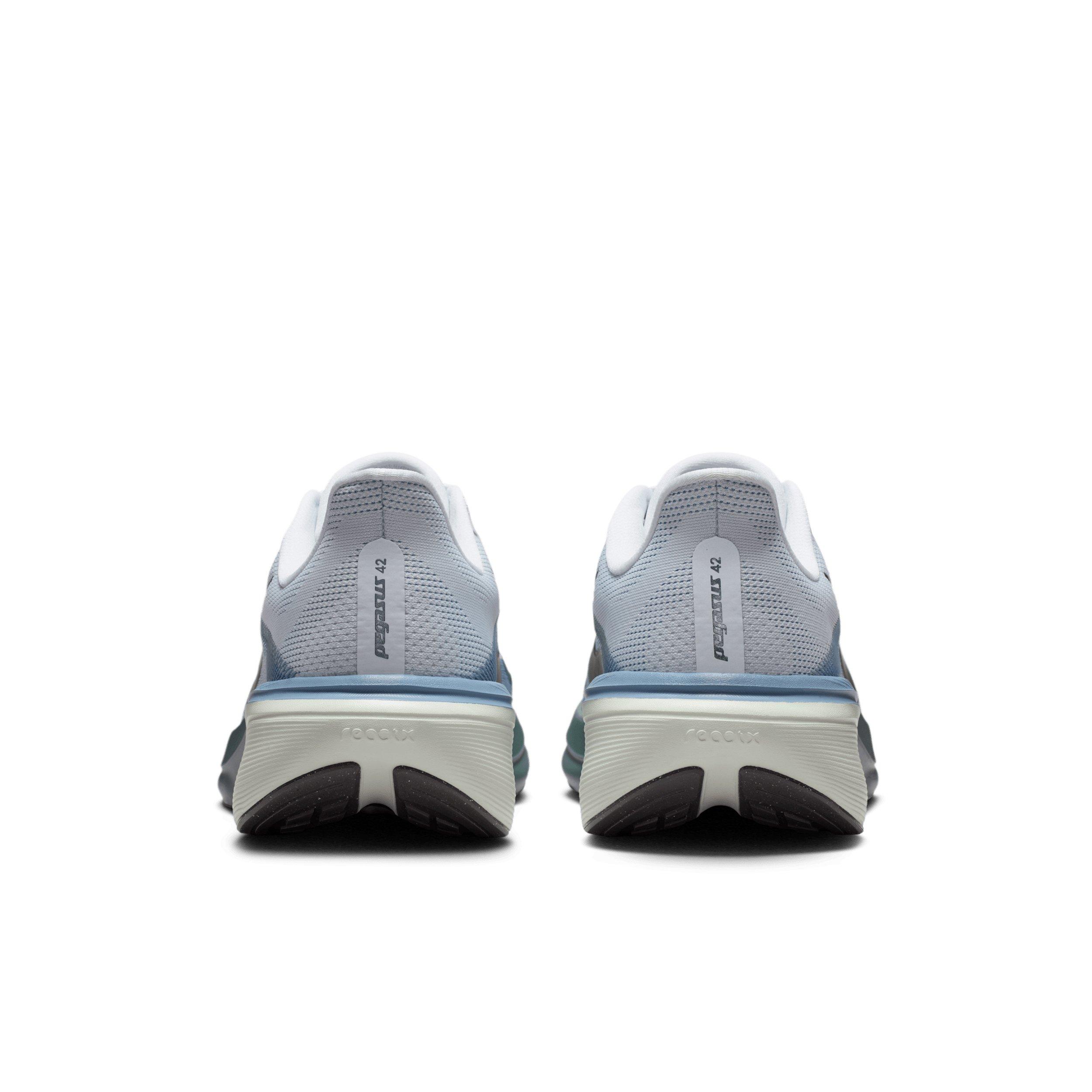 Nike Pegasus 42 "Pure Platinum/Work Blue/Mineral Slate/Dark Obsidian" Men's Running Shoe - PLATINUM/BLUE/SLATE/DK OBSIDIAN Thumbnail View 5