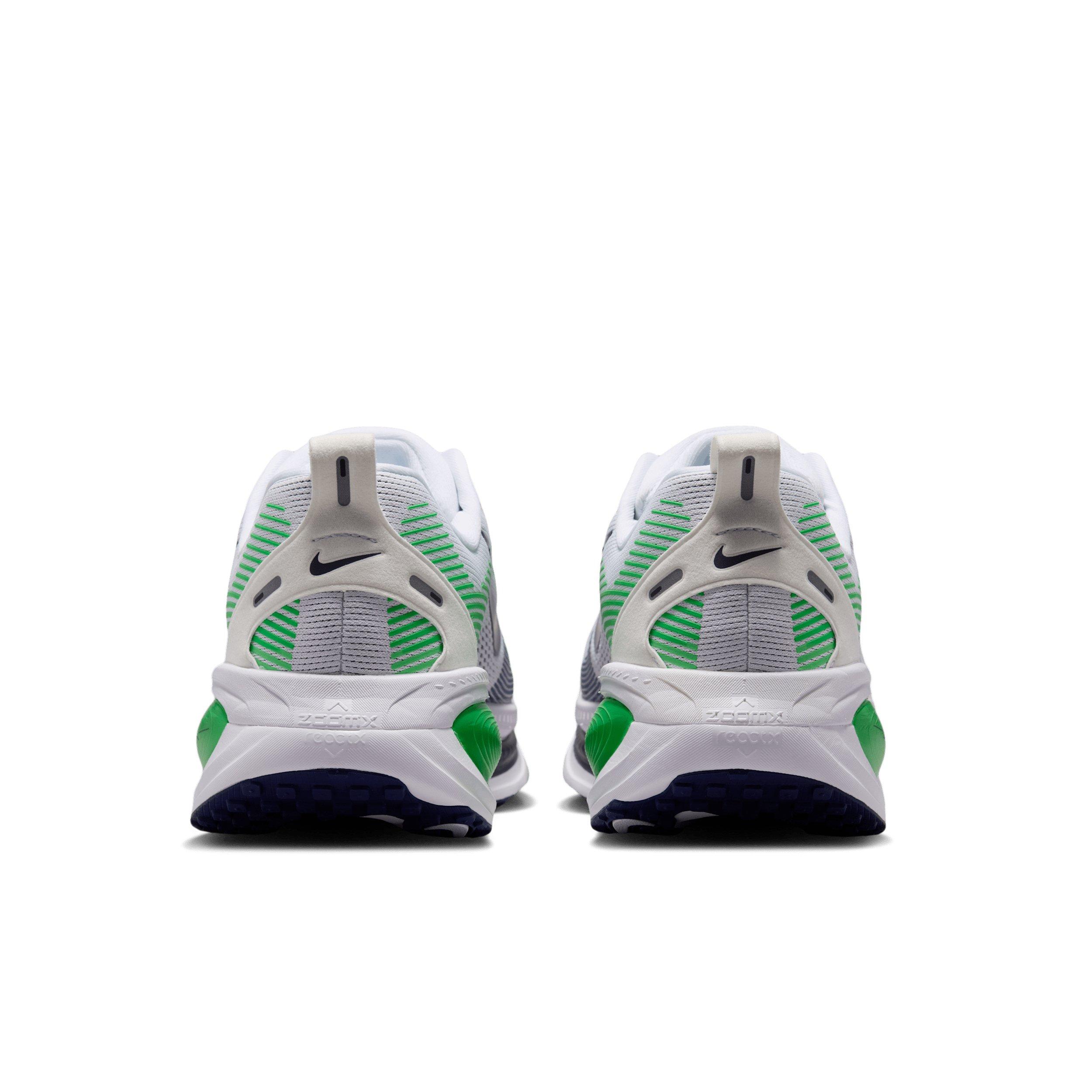 Nike Vomero 18 "White/Green Spark/Midnight Navy" Men's Wide Running Shoe - WHITE/GREEN/NAVY Thumbnail View 5