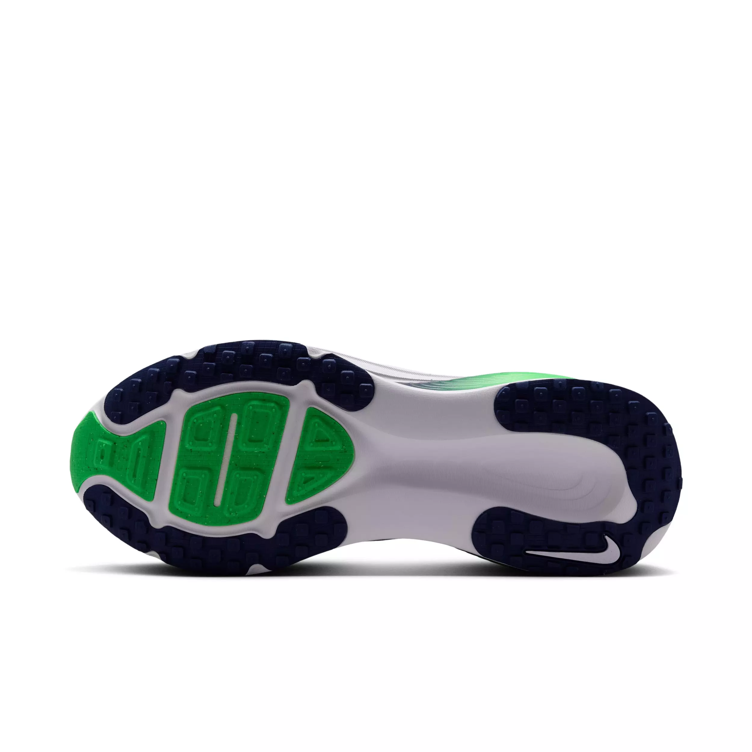 Nike Vomero 18 "White/Green Spark/Midnight Navy" Men's Wide Running Shoe - WHITE/GREEN/NAVY