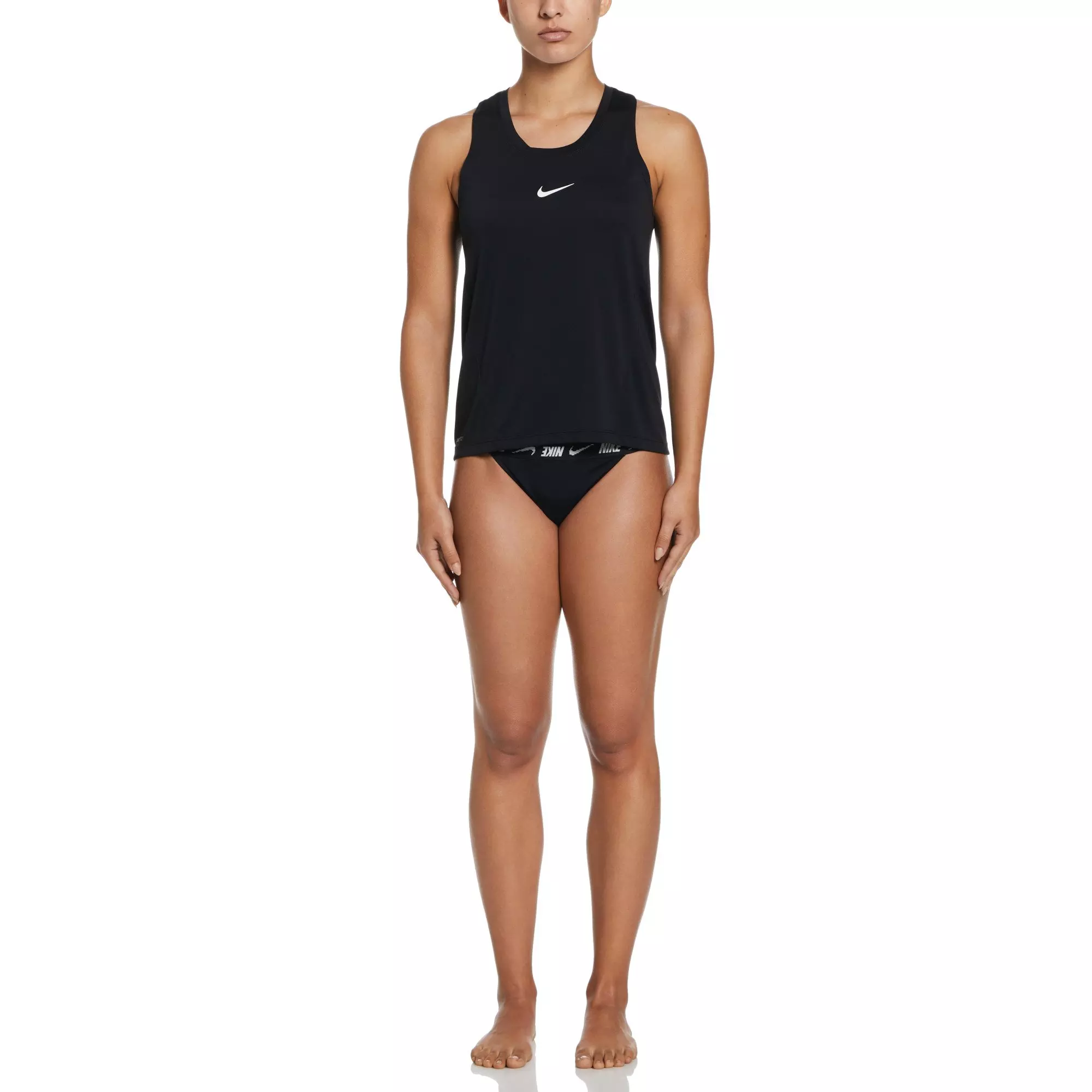 Nike Women's Swim Essential Tank Top - BLACK