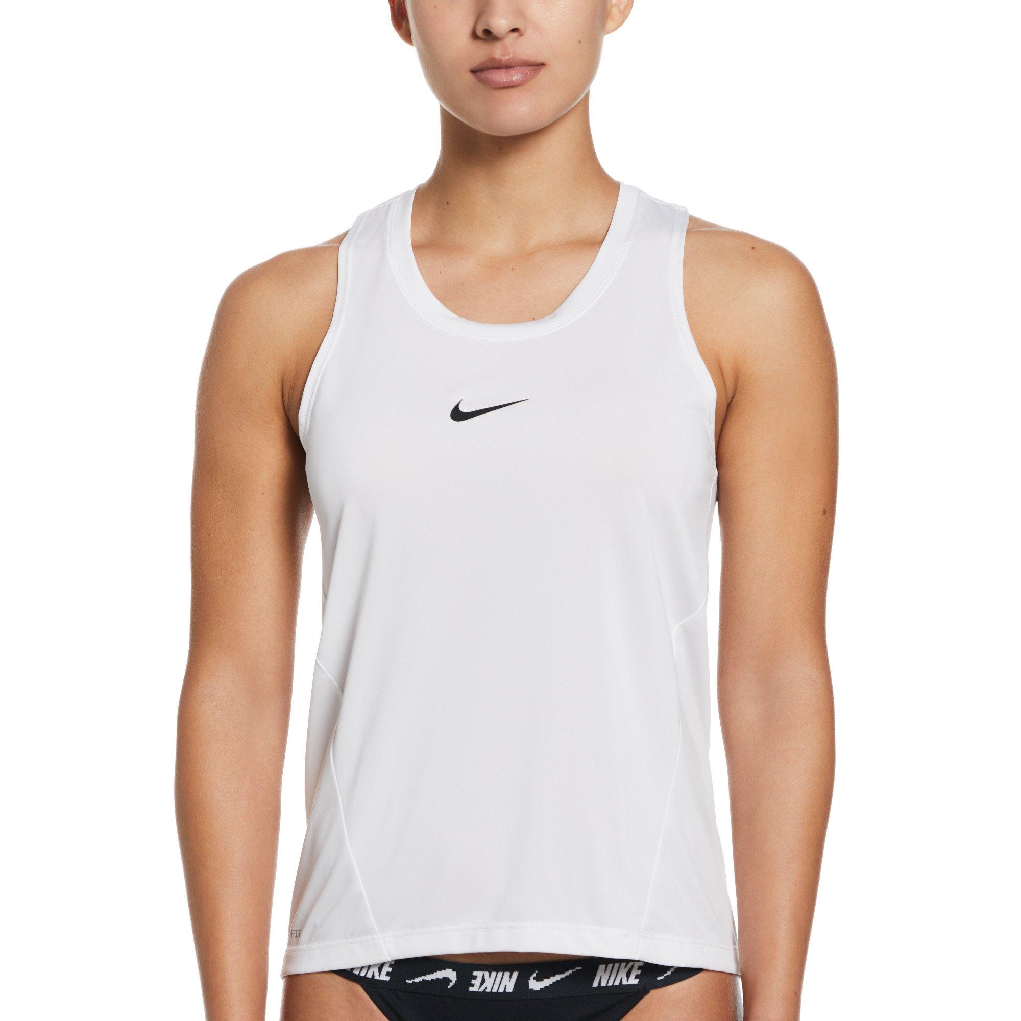 Nike Women's Swim Essential Tank Top - WHITE Thumbnail View 1