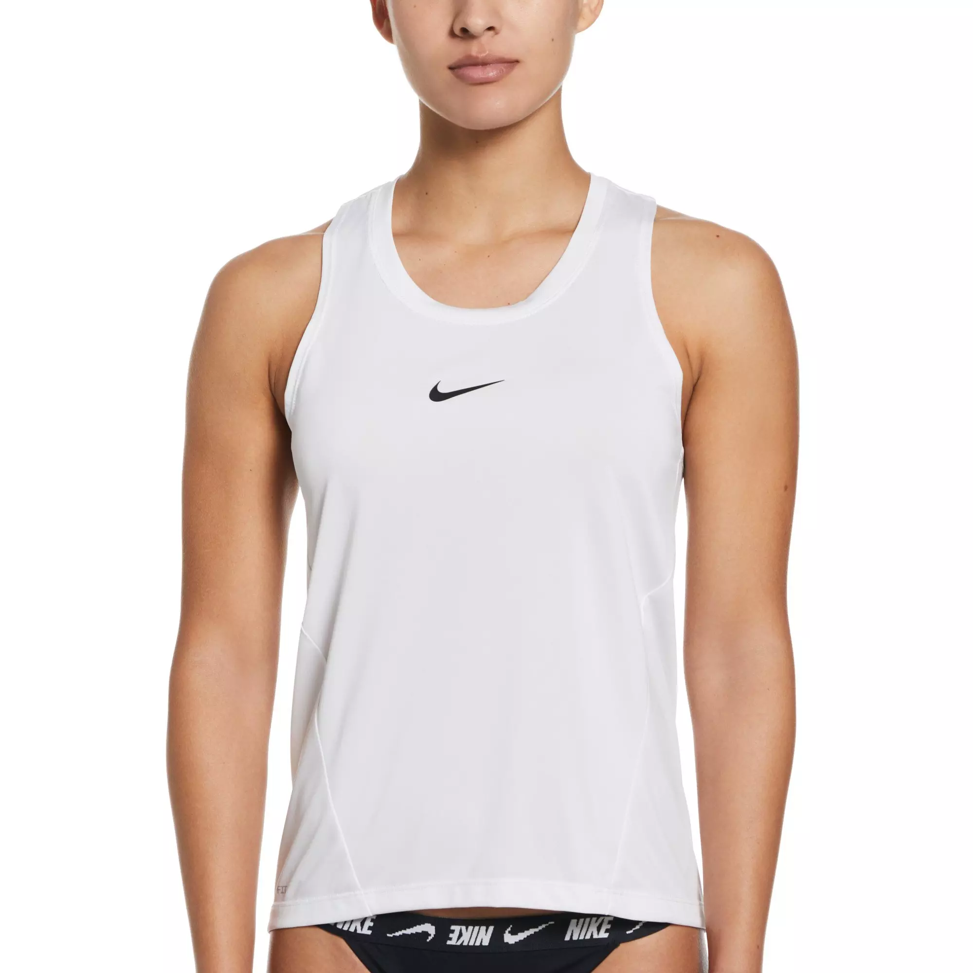 Nike Women's Swim Essential Tank Top - WHITE
