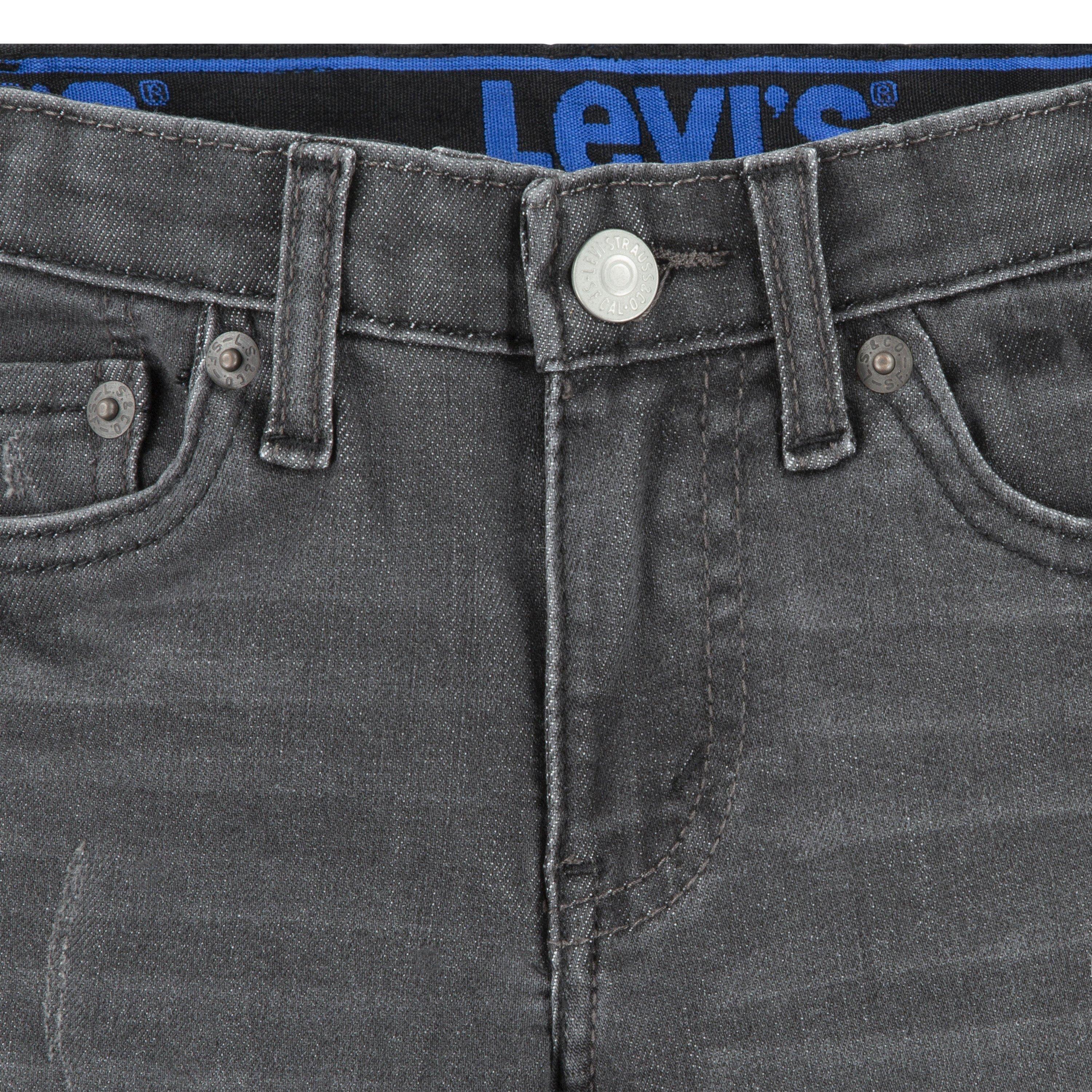Levi's 502 Regular Taper Fit Toddler Boys' Black Wash Denim Jeans