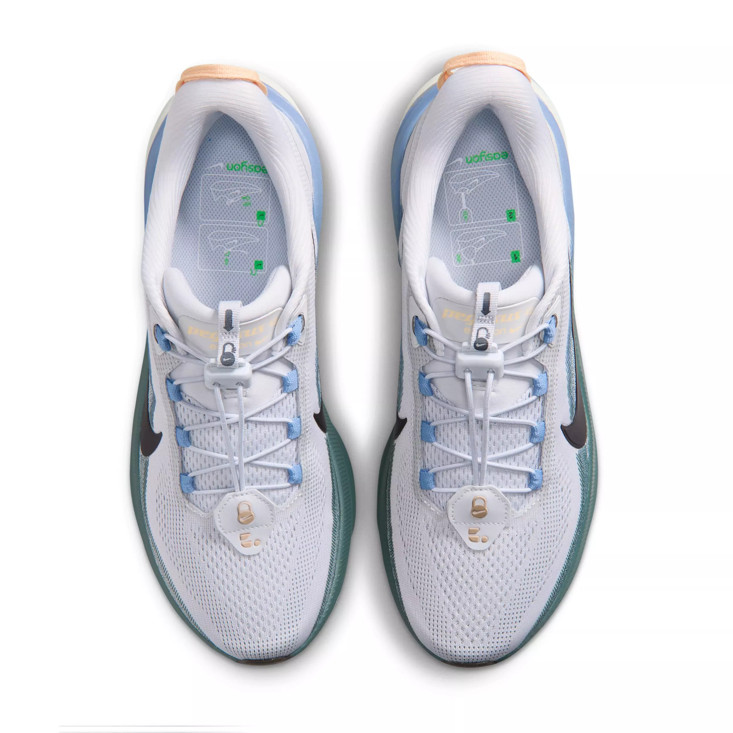 Nike Pegasus 42 EasyOn "Pure Platinum/Mineral Slate/Work Blue/Dark Obsidian" Men's Running Shoe - PLATINUM/SLATE/BLUE/DK OBSIDIAN