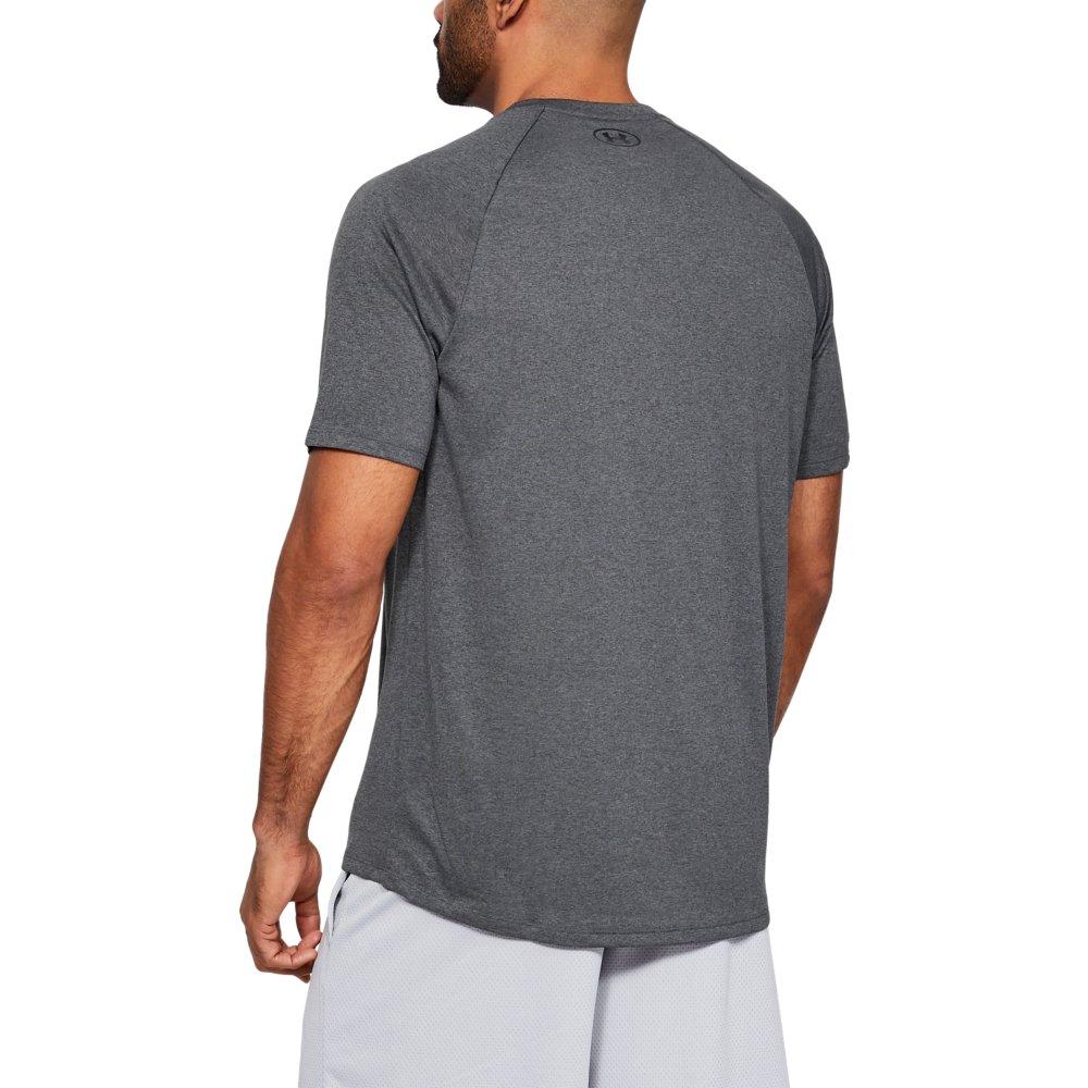 Under Armour Men's Basic Tech 2.0 Crew Tee - GREY Thumbnail View 2
