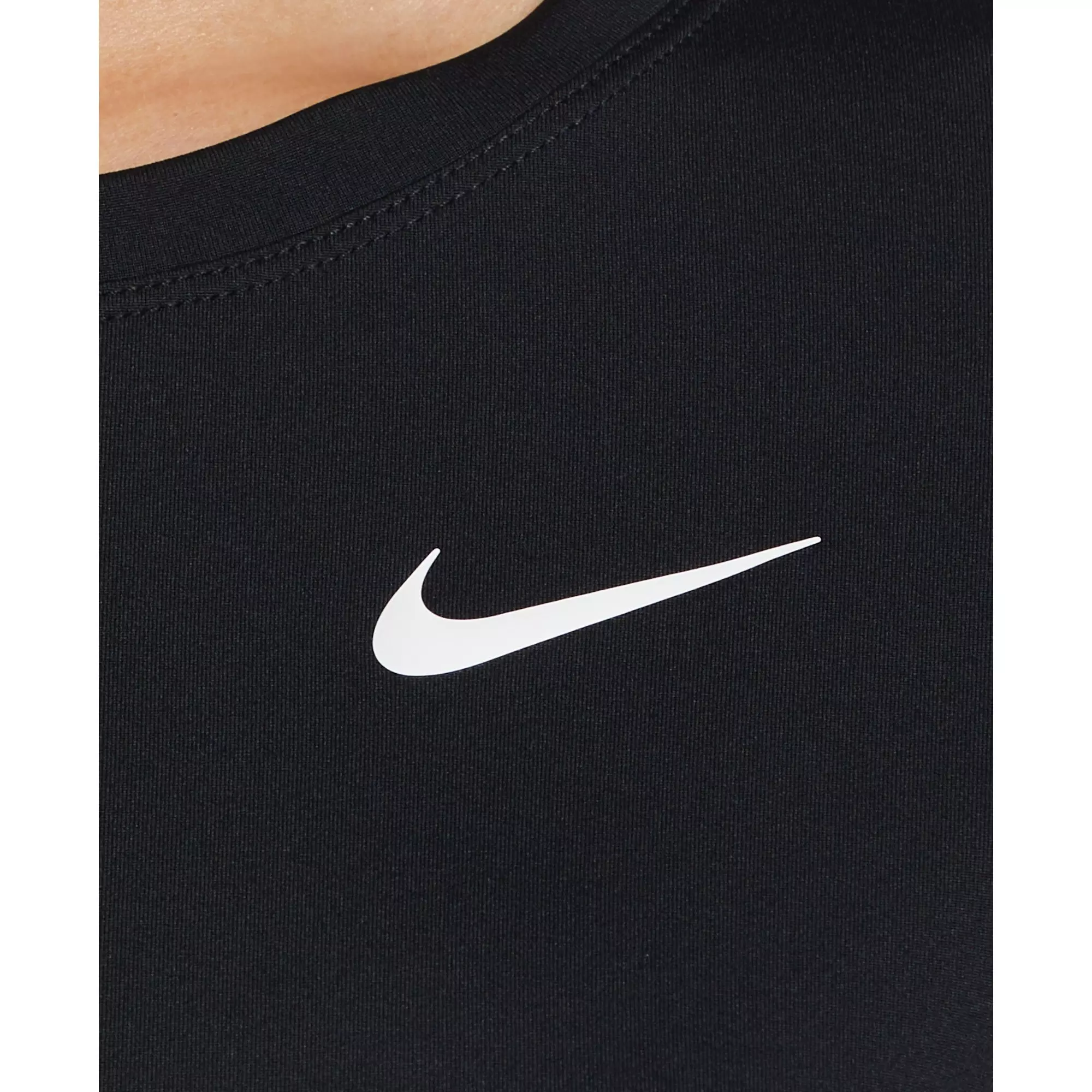 Nike Women's Swim Essential Dri-FIT Hydroguard Short Sleeve Shirt - BLACK