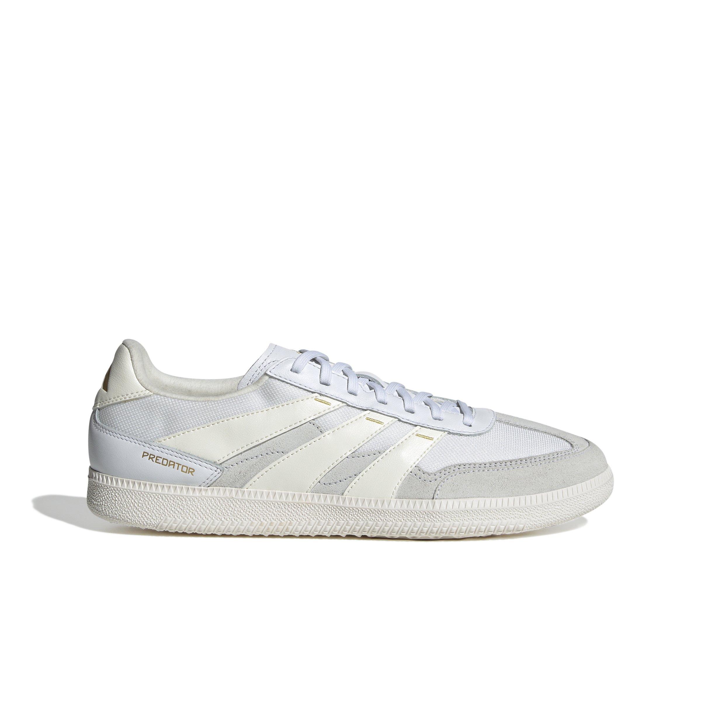 adidas Predator Freestyle Indoor "Ftwr White/Off White/Gold Metallic" Unisex Soccer Shoe - WHITE/OFF WHITE/GOLD Thumbnail View 1