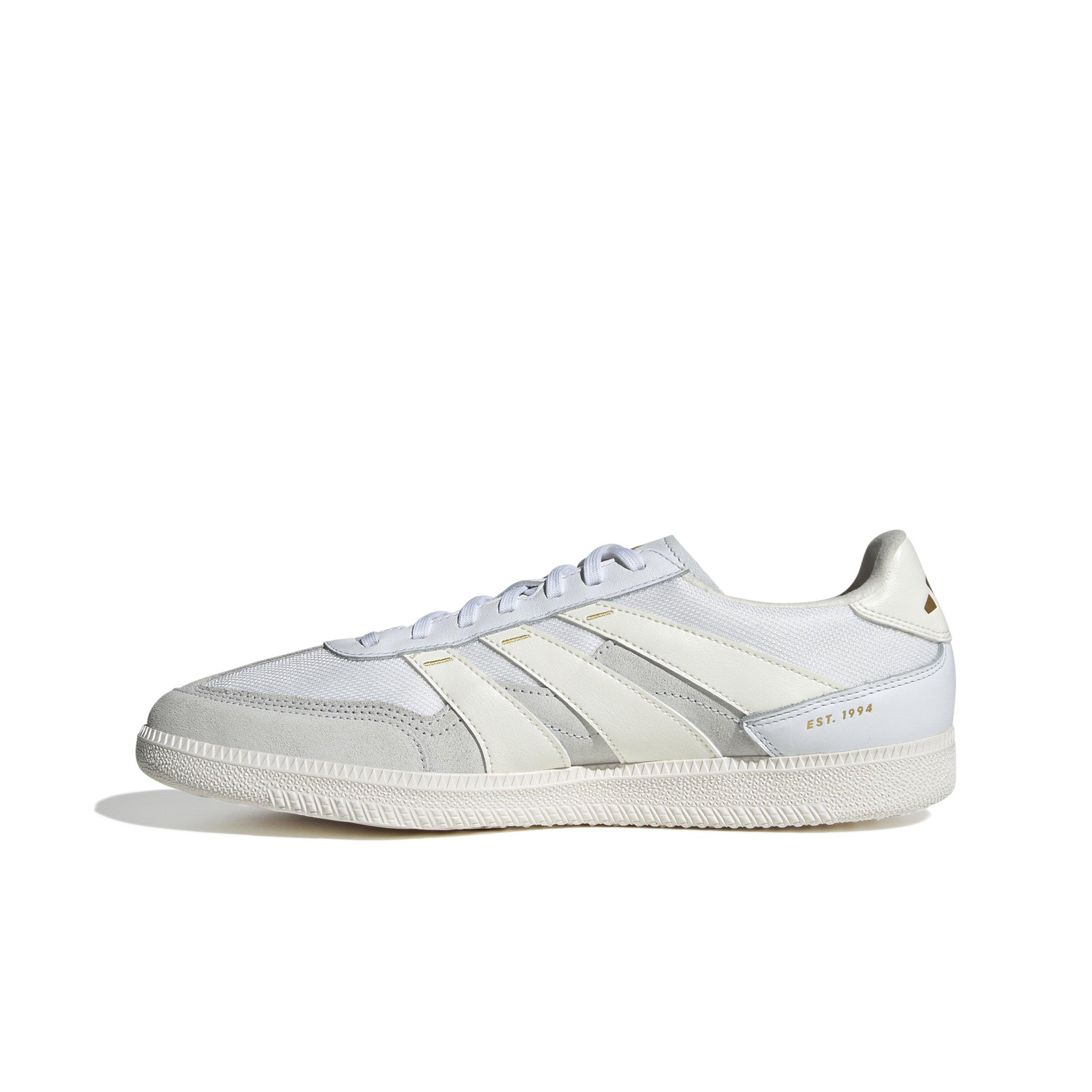 adidas Predator Freestyle Indoor "Ftwr White/Off White/Gold Metallic" Unisex Soccer Shoe - WHITE/OFF WHITE/GOLD Thumbnail View 2