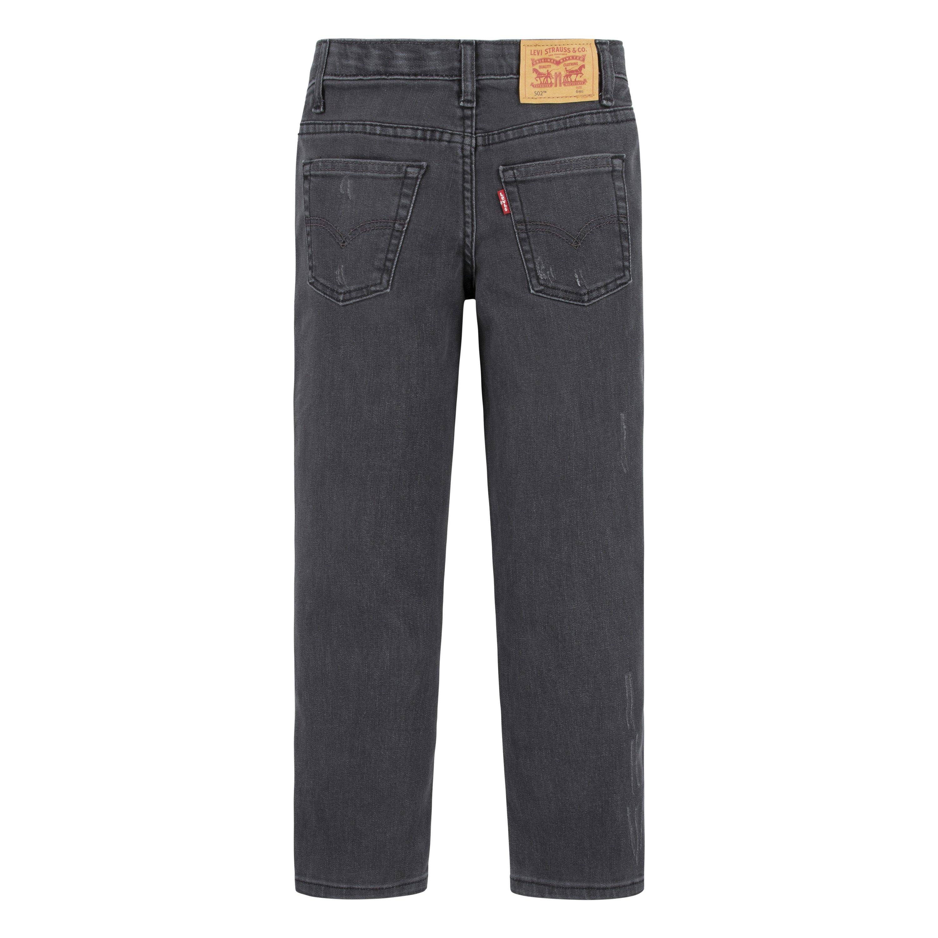 Levi's 502 Regular Taper Fit Little Boys' Black Wash Denim Jeans