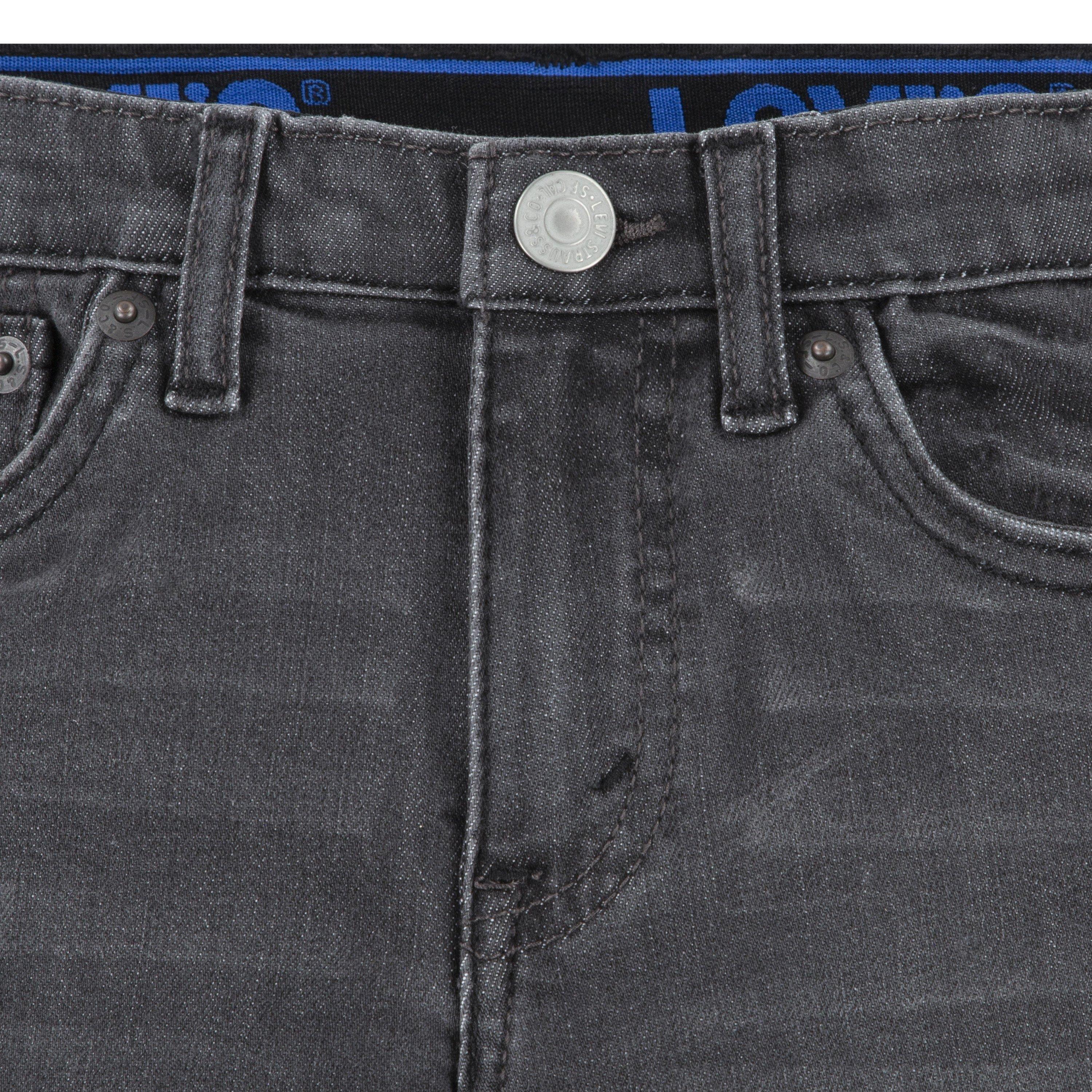 Levi's 502 Regular Taper Fit Little Boys' Black Wash Denim Jeans
