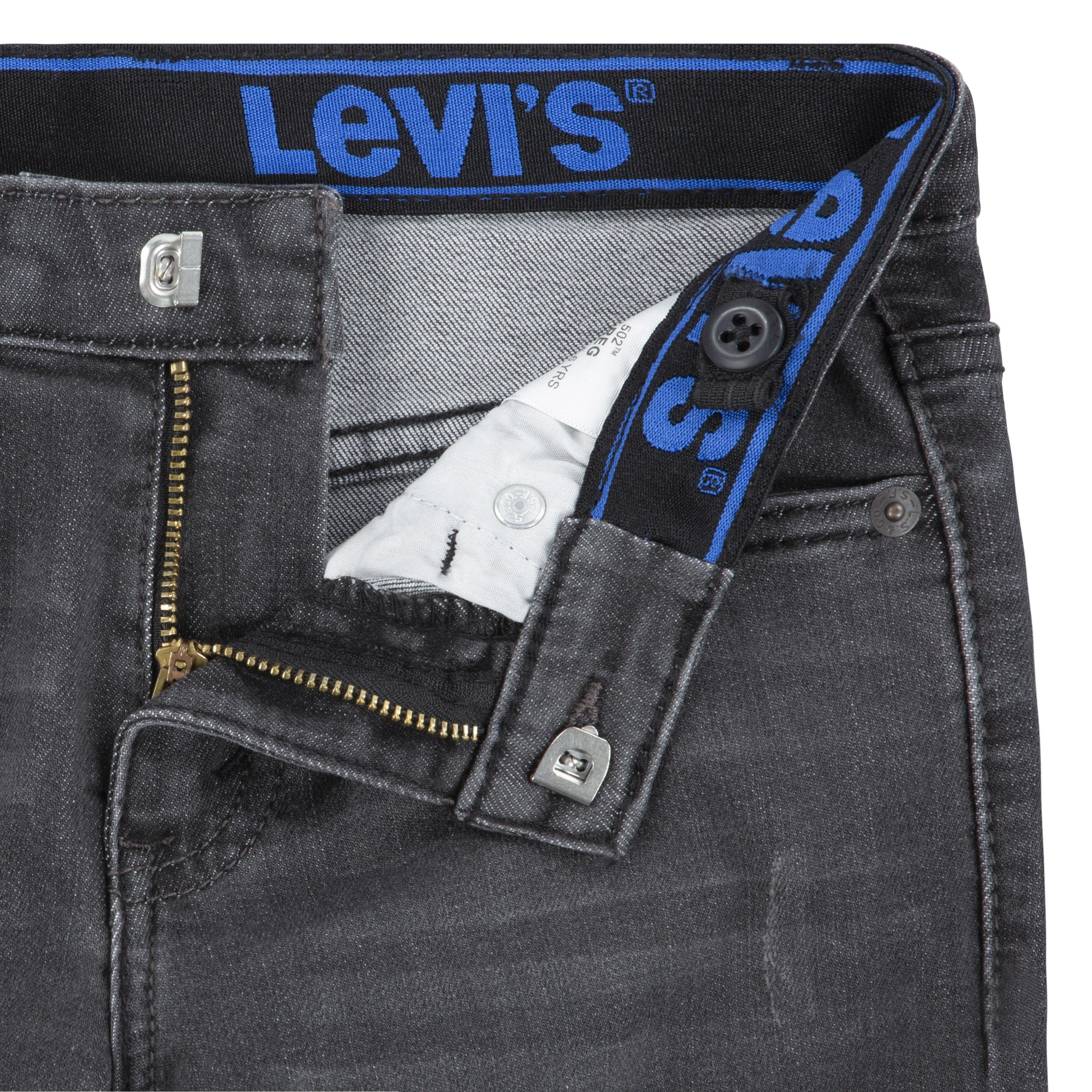 Levi's 502 Regular Taper Fit Little Boys' Black Wash Denim Jeans