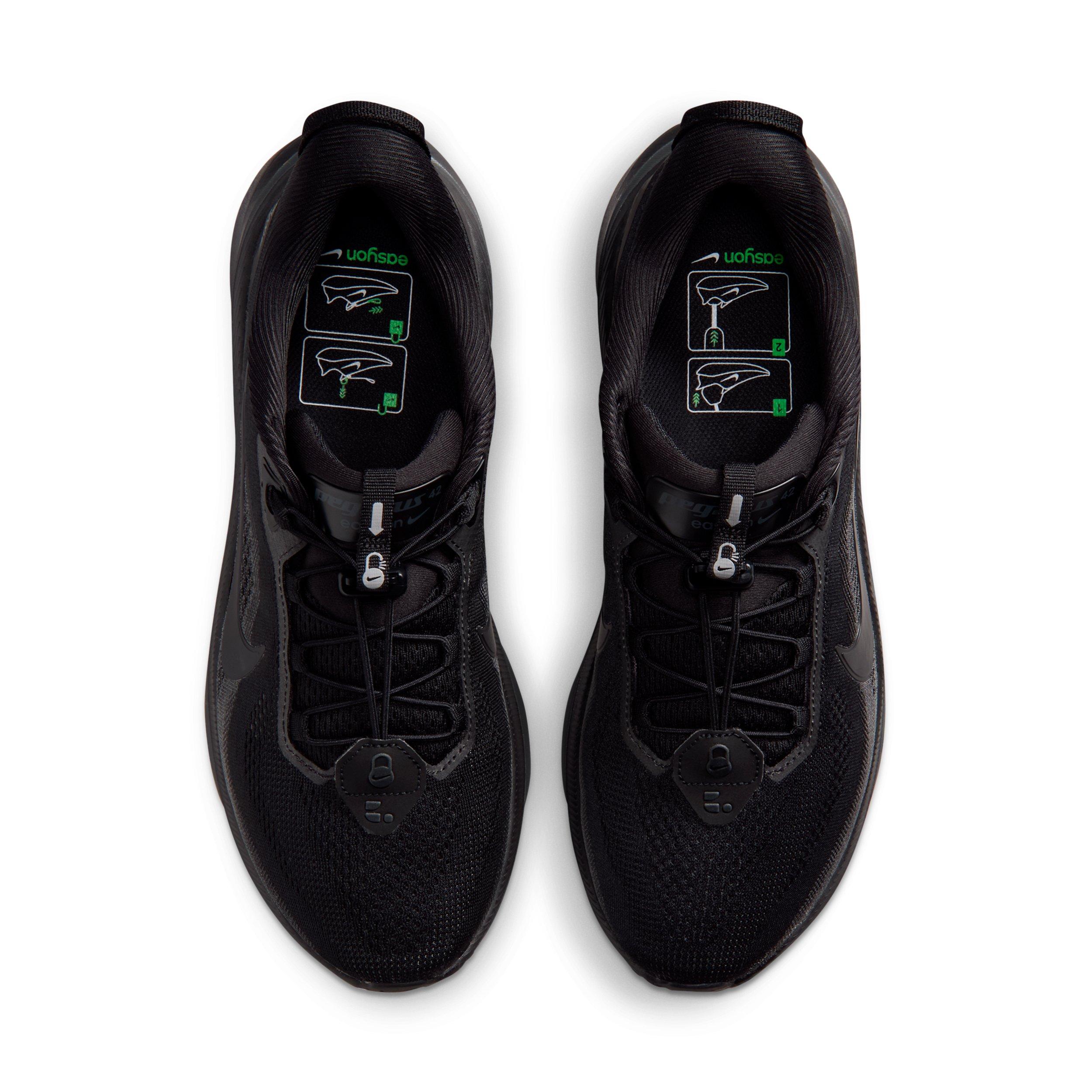 Nike Pegasus 42 EasyOn "Black/Anthracite/Black" Men's Running Shoe - BLACK/ANTHRACITE/BLACK Thumbnail View 4