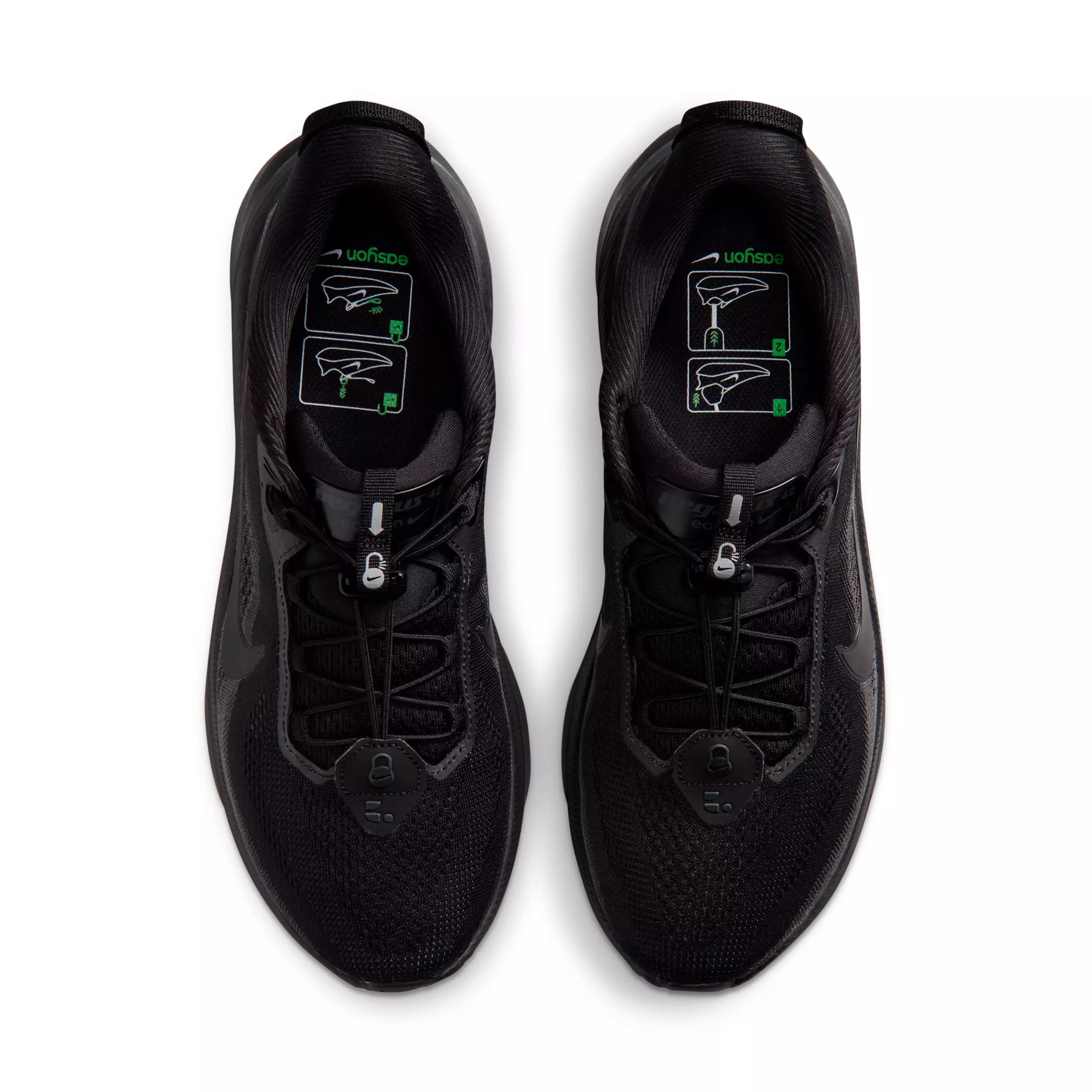 Nike Pegasus 42 EasyOn "Black/Anthracite/Black" Men's Running Shoe - BLACK/ANTHRACITE/BLACK