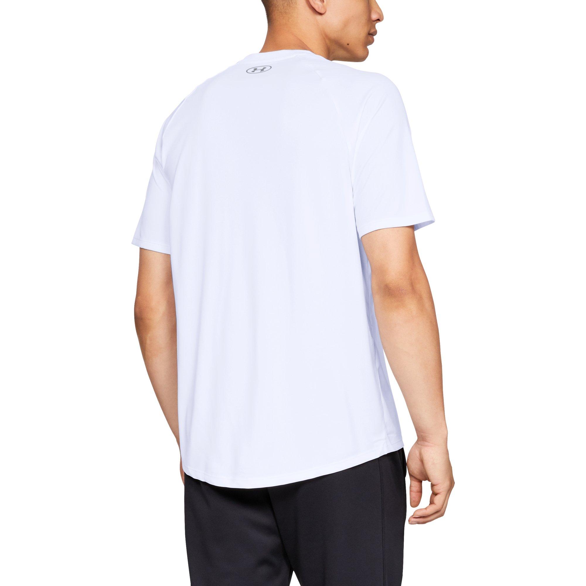 Under Armour Men's Tech 2.0 White Tee - WHITE Thumbnail View 2