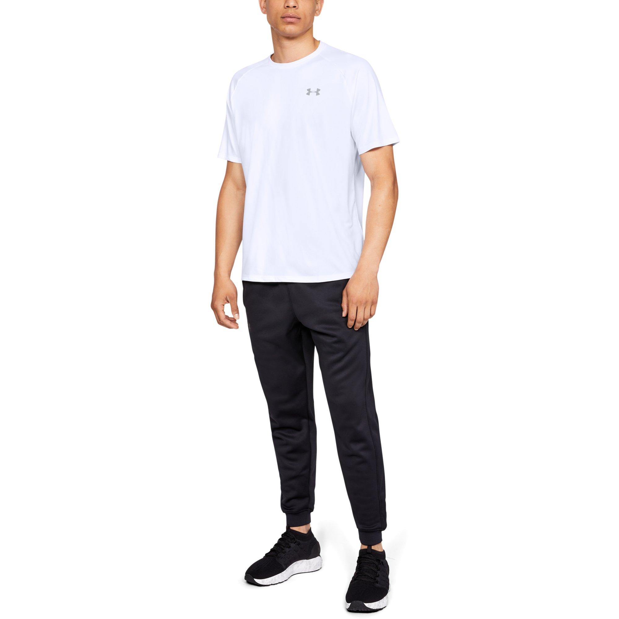 Under Armour Men's Tech 2.0 White Tee - WHITE Thumbnail View 3