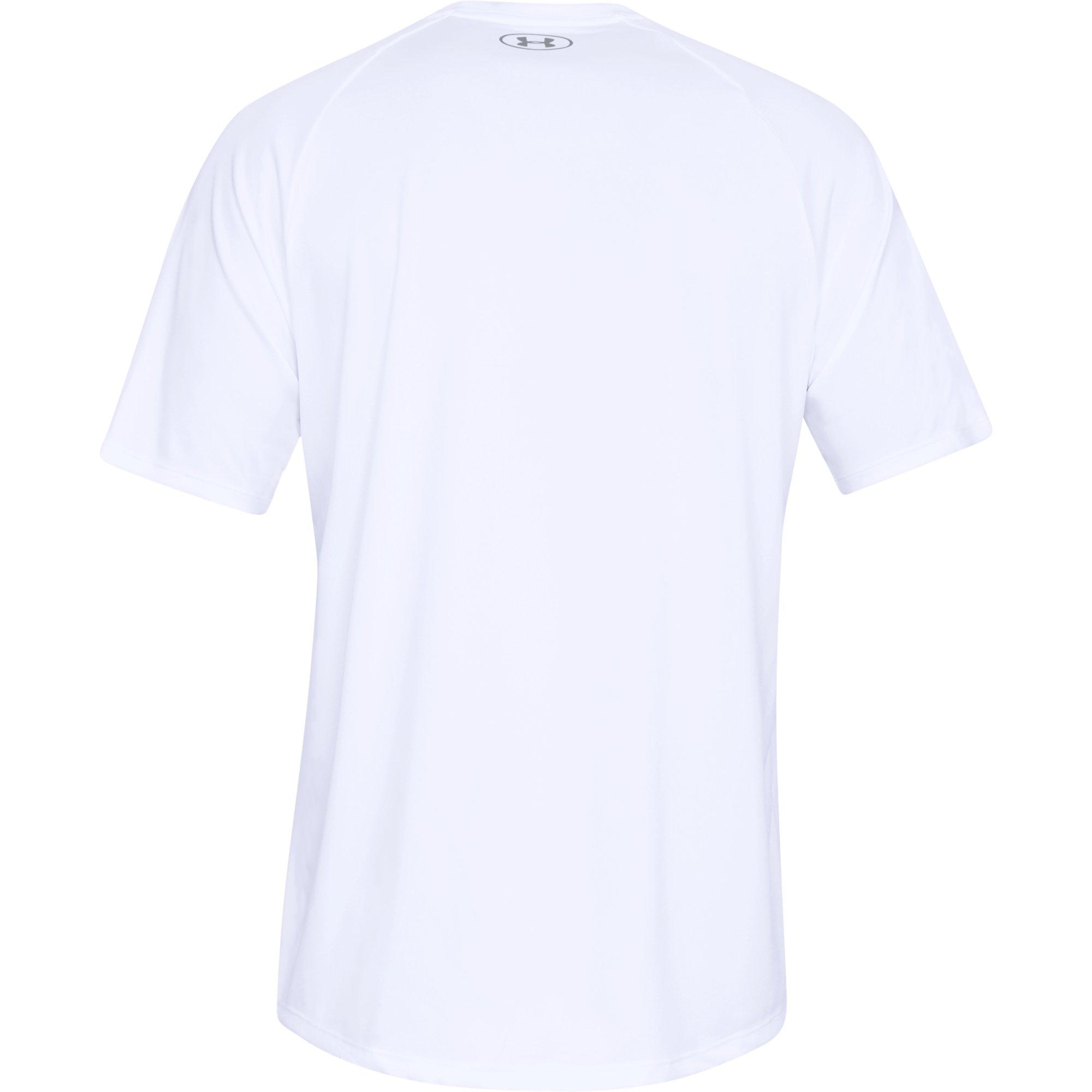 Under Armour Men's Tech 2.0 White Tee - WHITE Thumbnail View 5