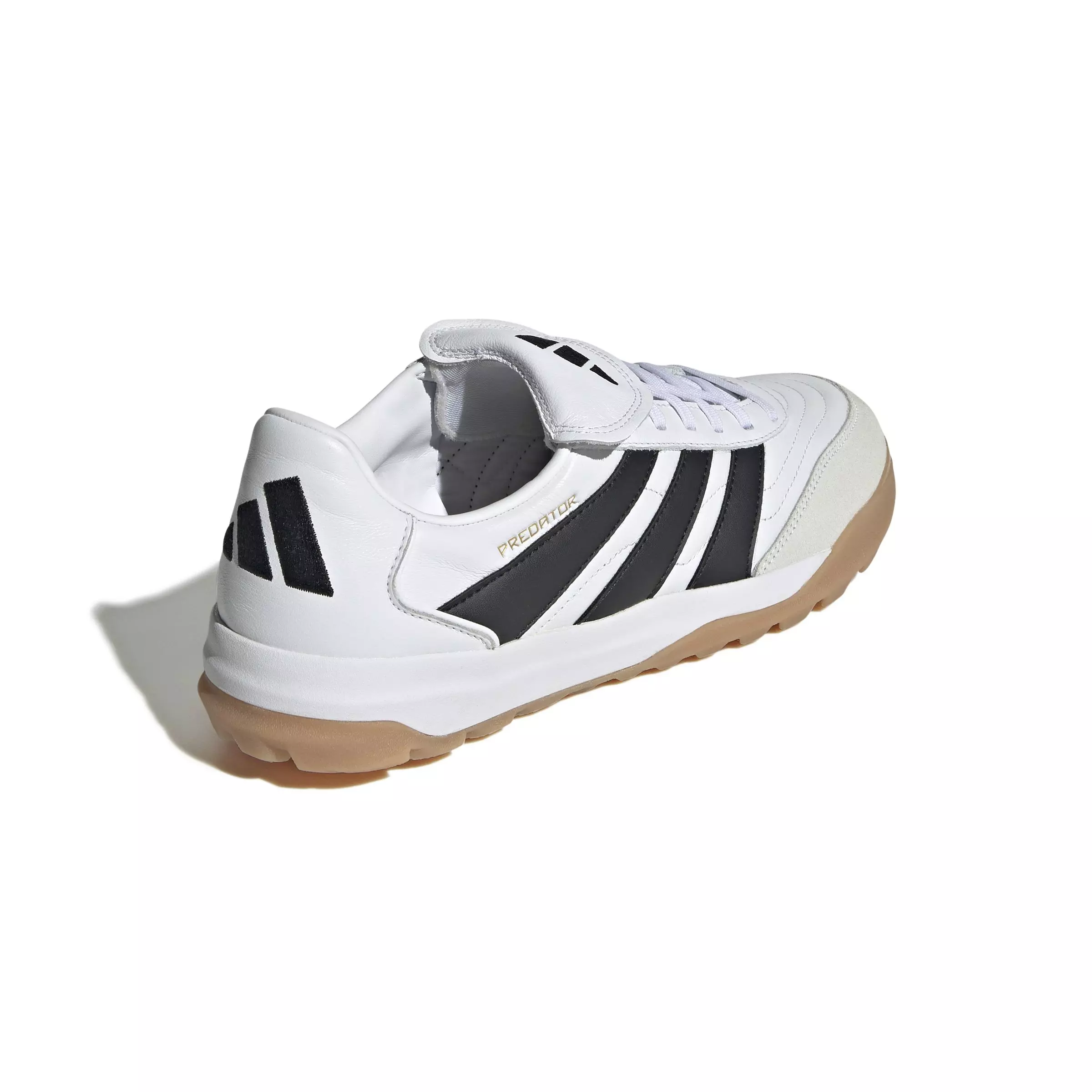 adidas Predator Trainers Turf "Ftwr White/Core Black/Gold Metallic" Unisex Soccer Shoe - WHITE/BLACK/GOLD