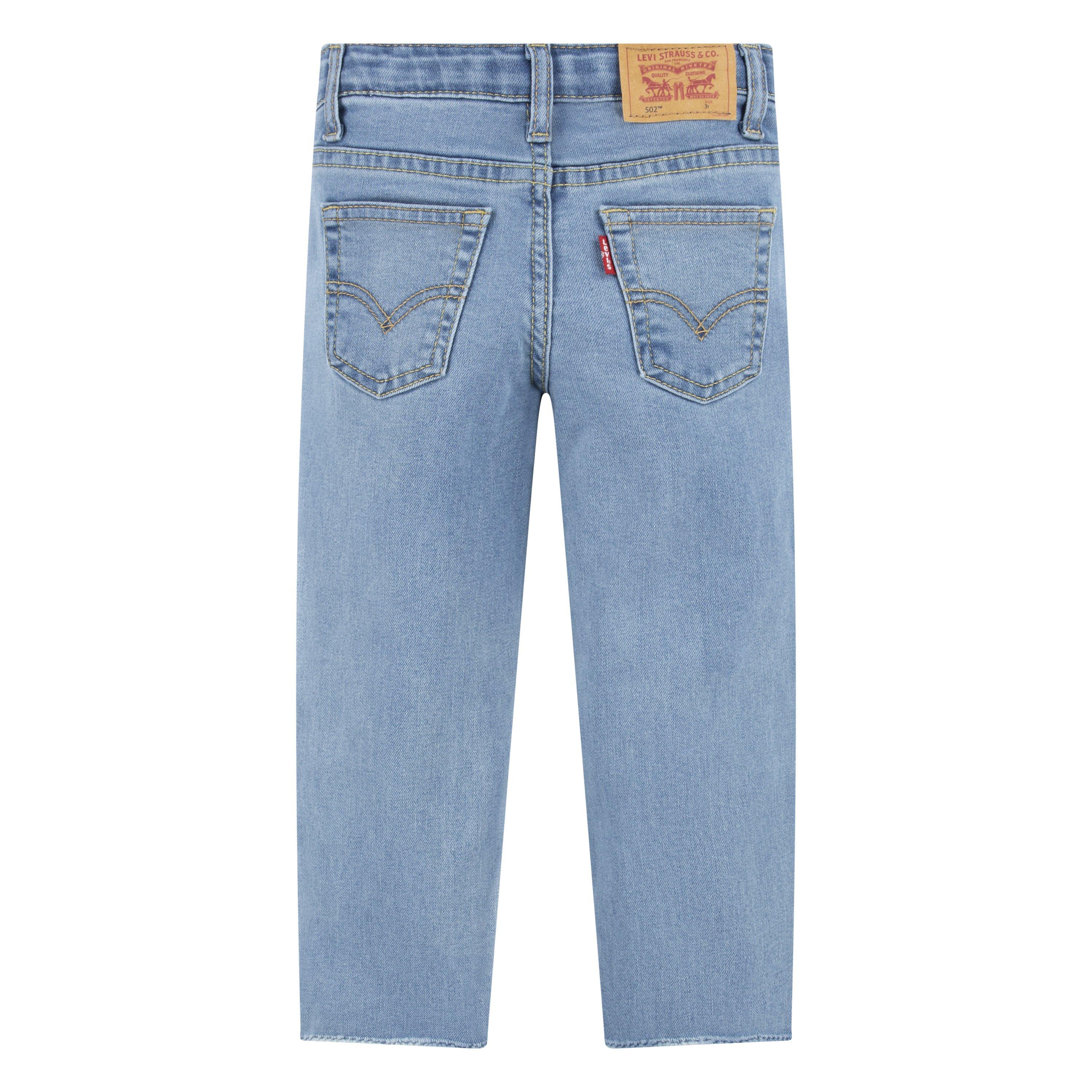 Levi's 502 Regular Taper Fit Toddler Boys' Light Blue Wash Denim Jeans
