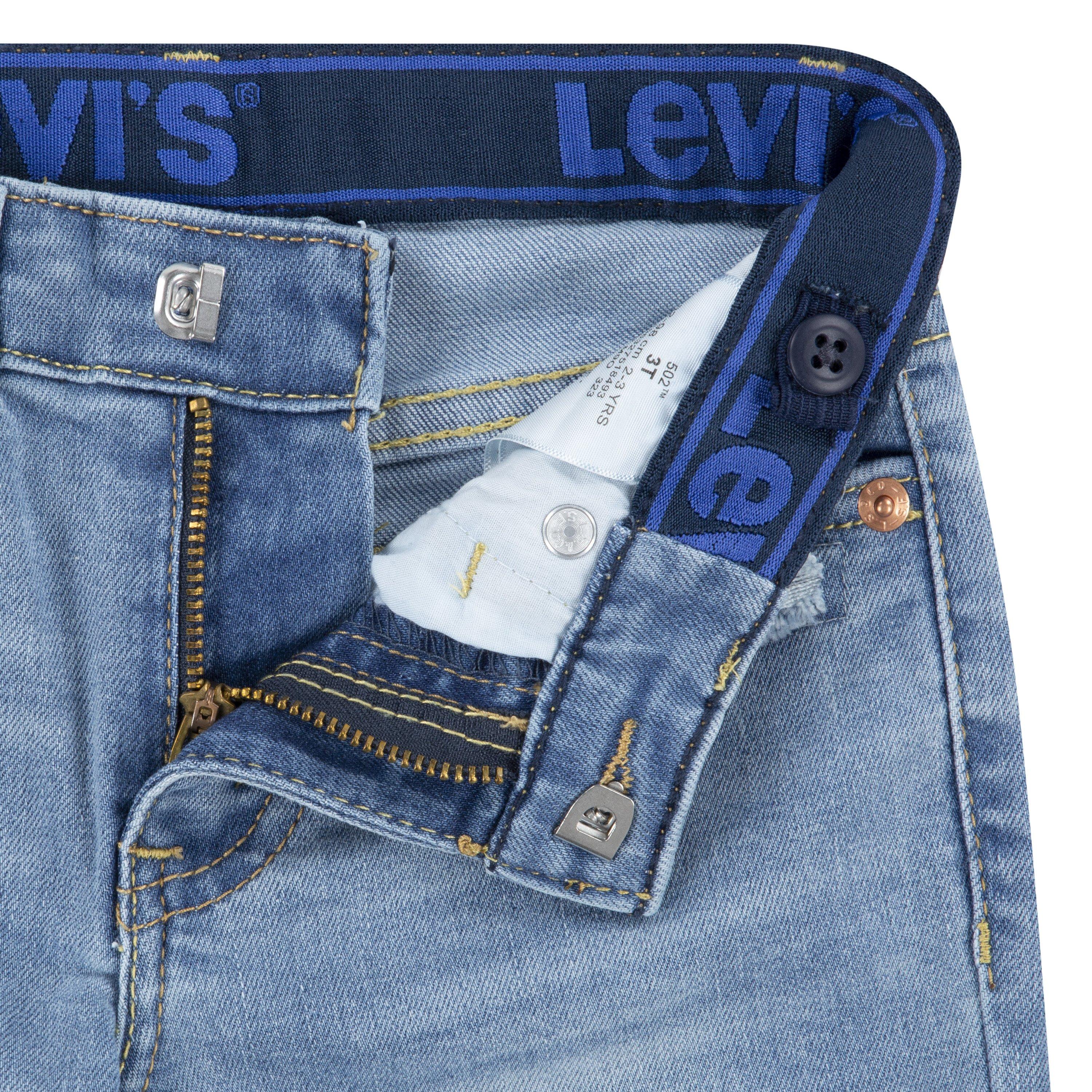 Levi's 502 Regular Taper Fit Toddler Boys' Light Blue Wash Denim Jeans