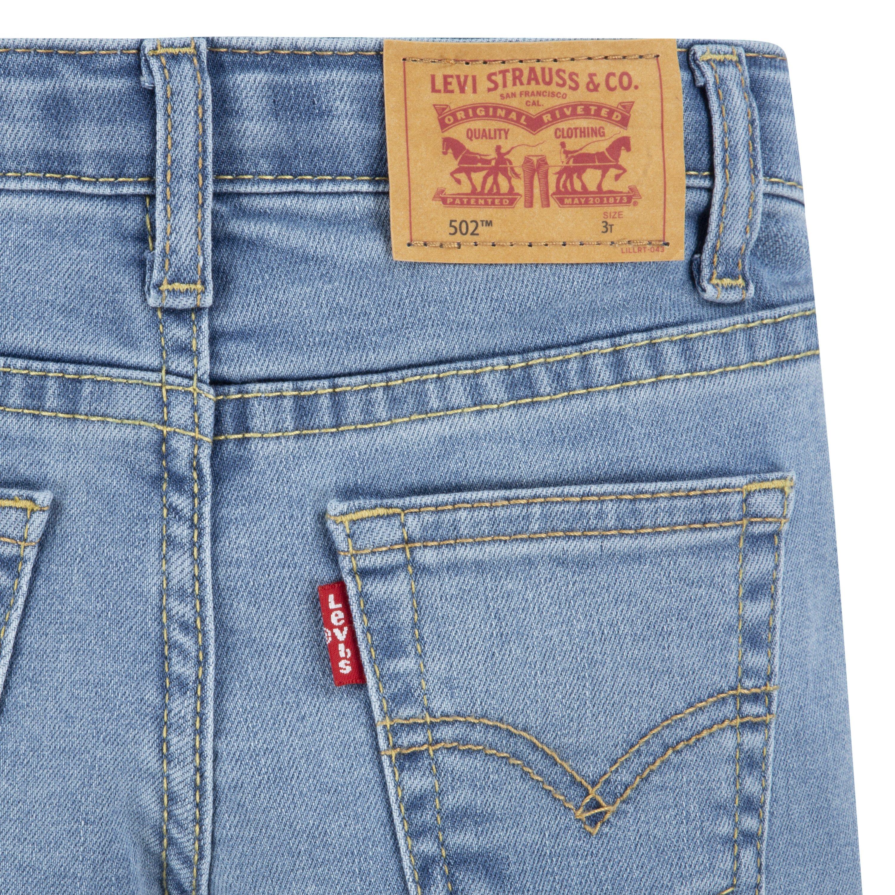 Levi's 502 Regular Taper Fit Toddler Boys' Light Blue Wash Denim Jeans