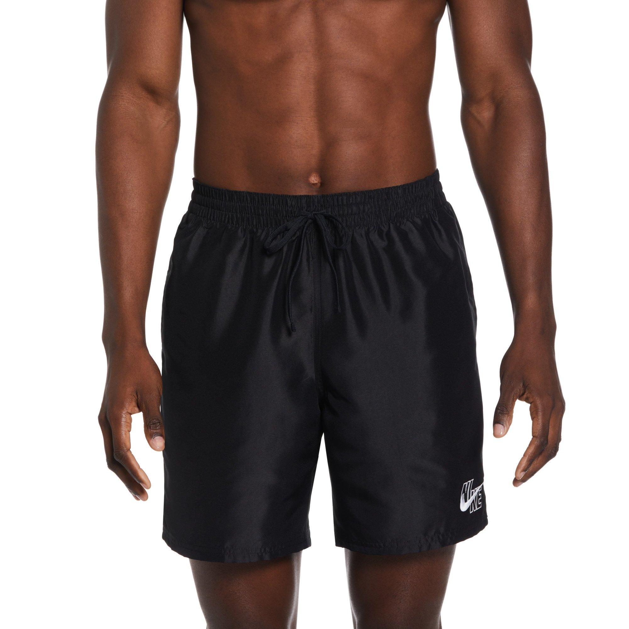 Nike Men's Swim 7" Volley Short - BLACK Thumbnail View 1