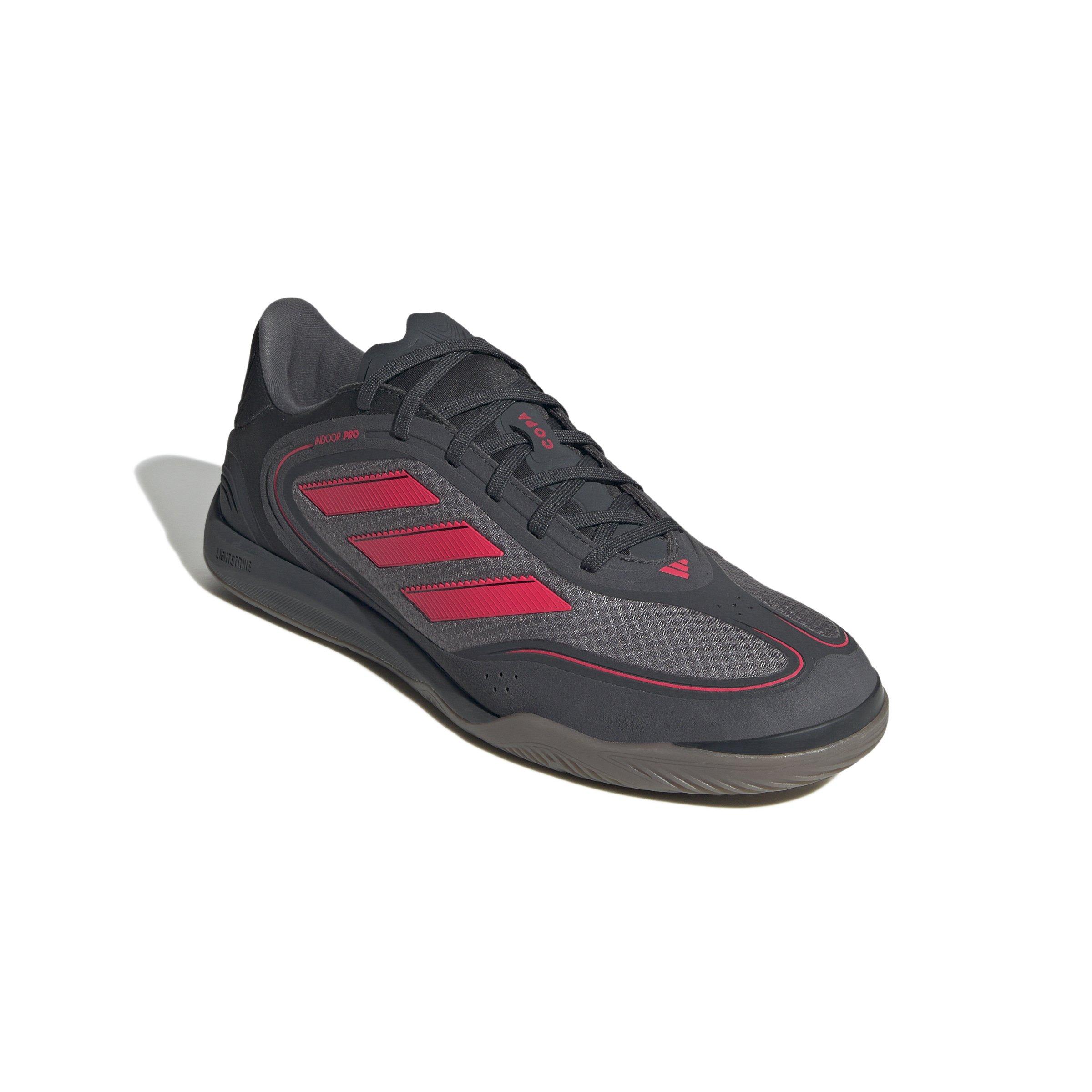 adidas Copa Pro Indoor "Carbon/Lucid Red/Grey Strata" Unisex Soccer Shoe - CARBON/RED/GREY Thumbnail View 3