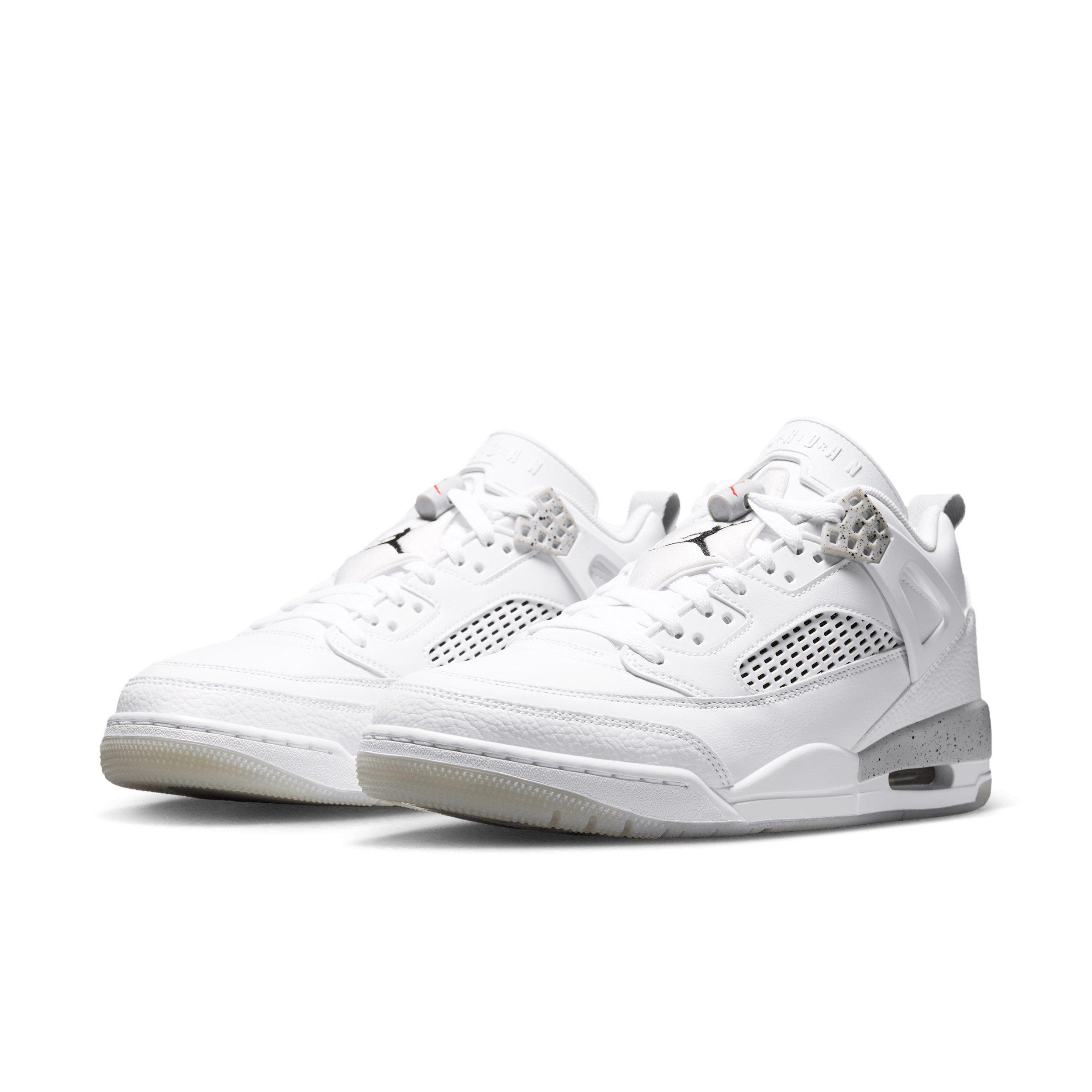Jordan Spizike Low "White/Grey Fog/Fire Red/Black" Men's Shoe - WHITE/GREY/RED/BLACK