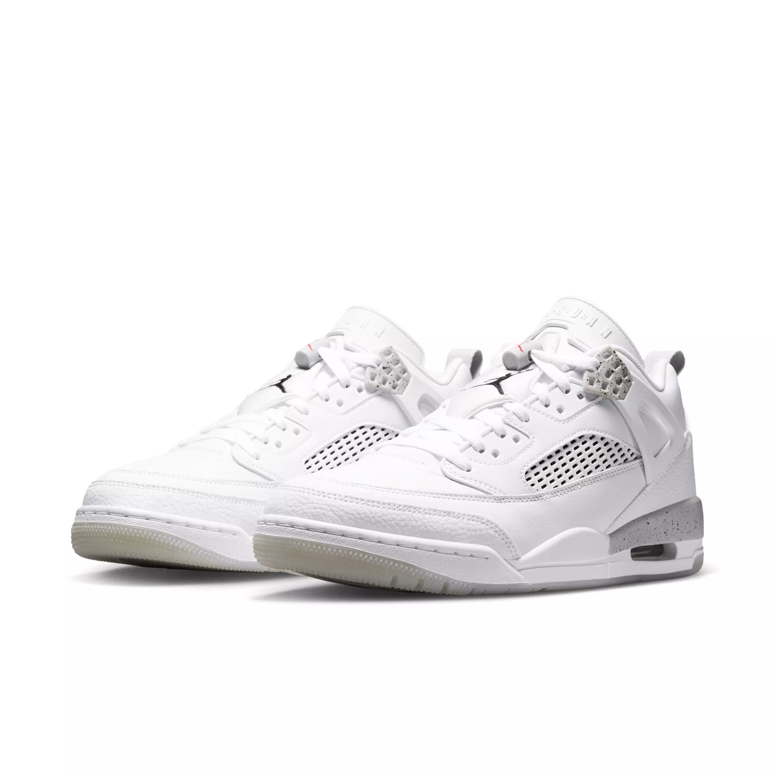 Jordan Spizike Low "White/Grey Fog/Fire Red/Black" Men's Shoe - WHITE/GREY/RED/BLACK