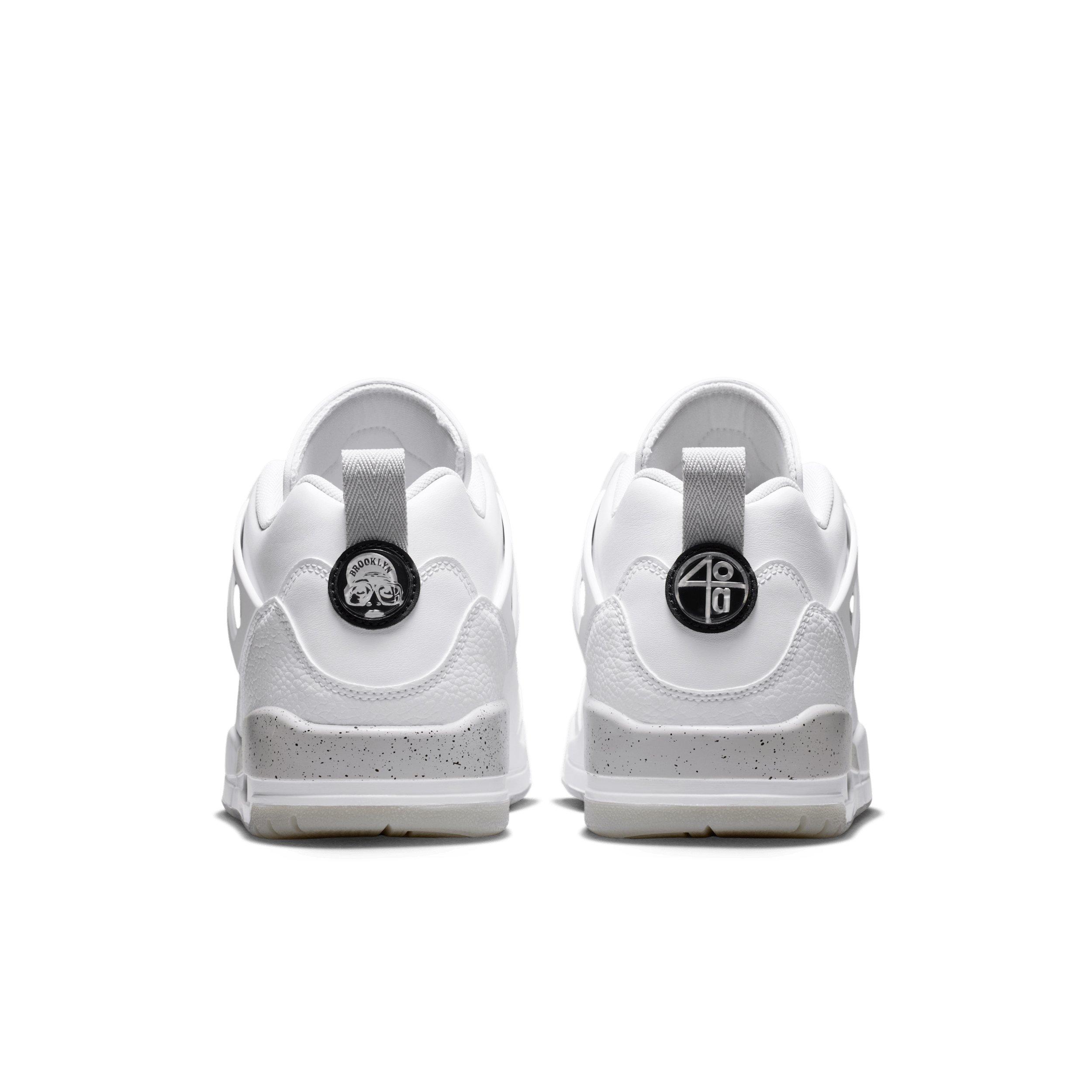 Jordan Spizike Low "White/Grey Fog/Fire Red/Black" Men's Shoe - WHITE/GREY/RED/BLACK