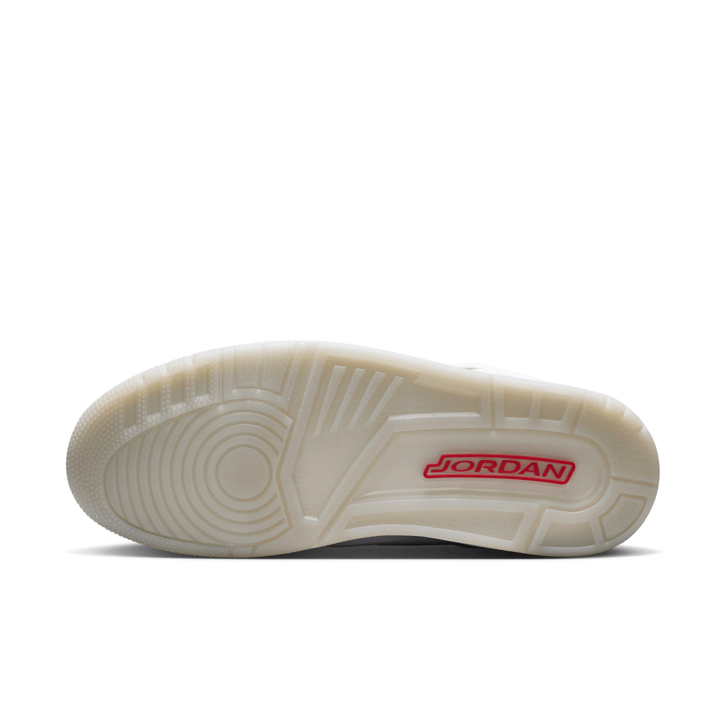 Jordan Spizike Low "White/Grey Fog/Fire Red/Black" Men's Shoe - WHITE/GREY/RED/BLACK