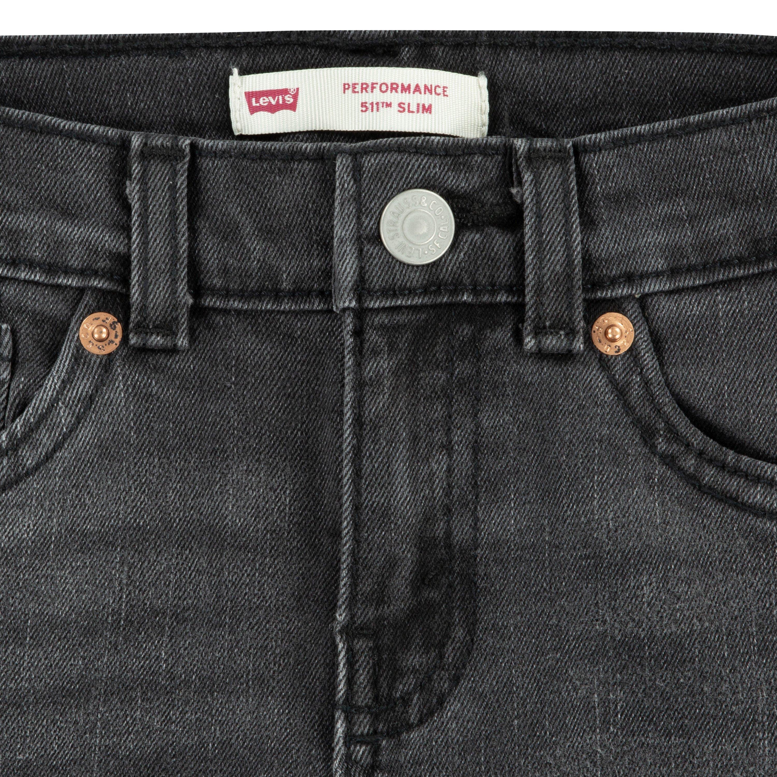 Levi's 511 Slim Fit Performance Little Boys' Black Wash Denim Jeans
