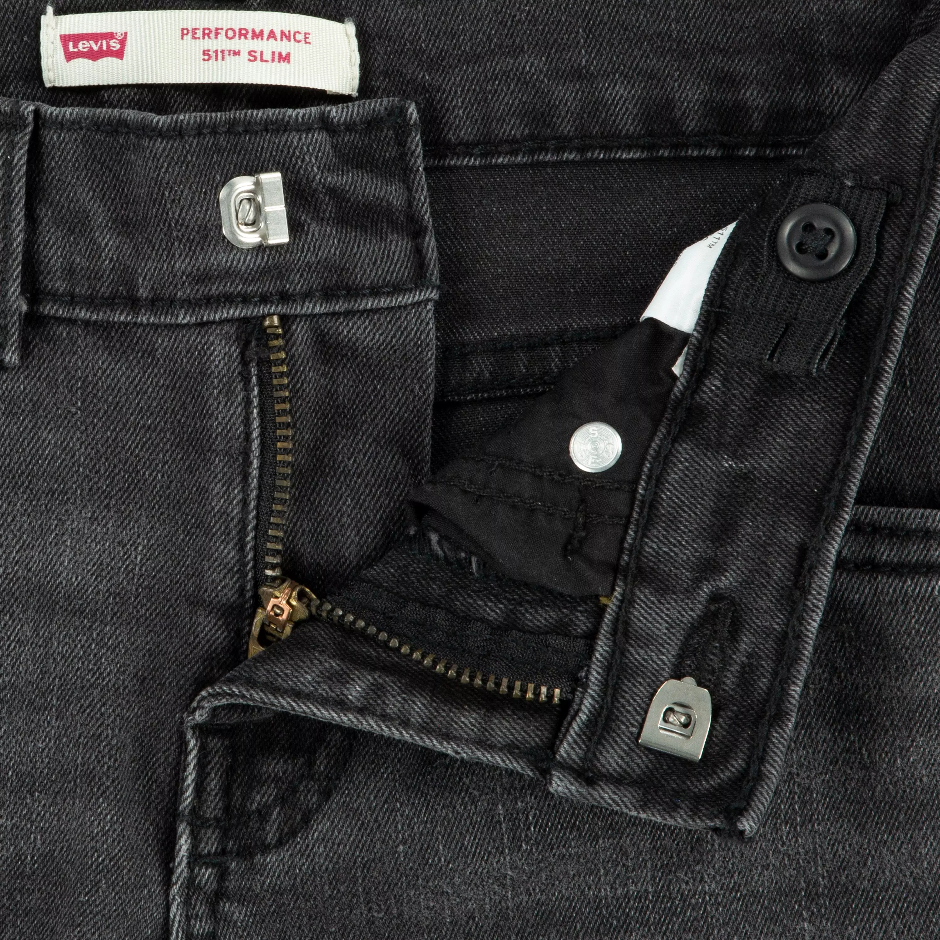 Levi's Little Boys' 511 Slim Fit Performance Black Wash Denim Jeans - BLACK