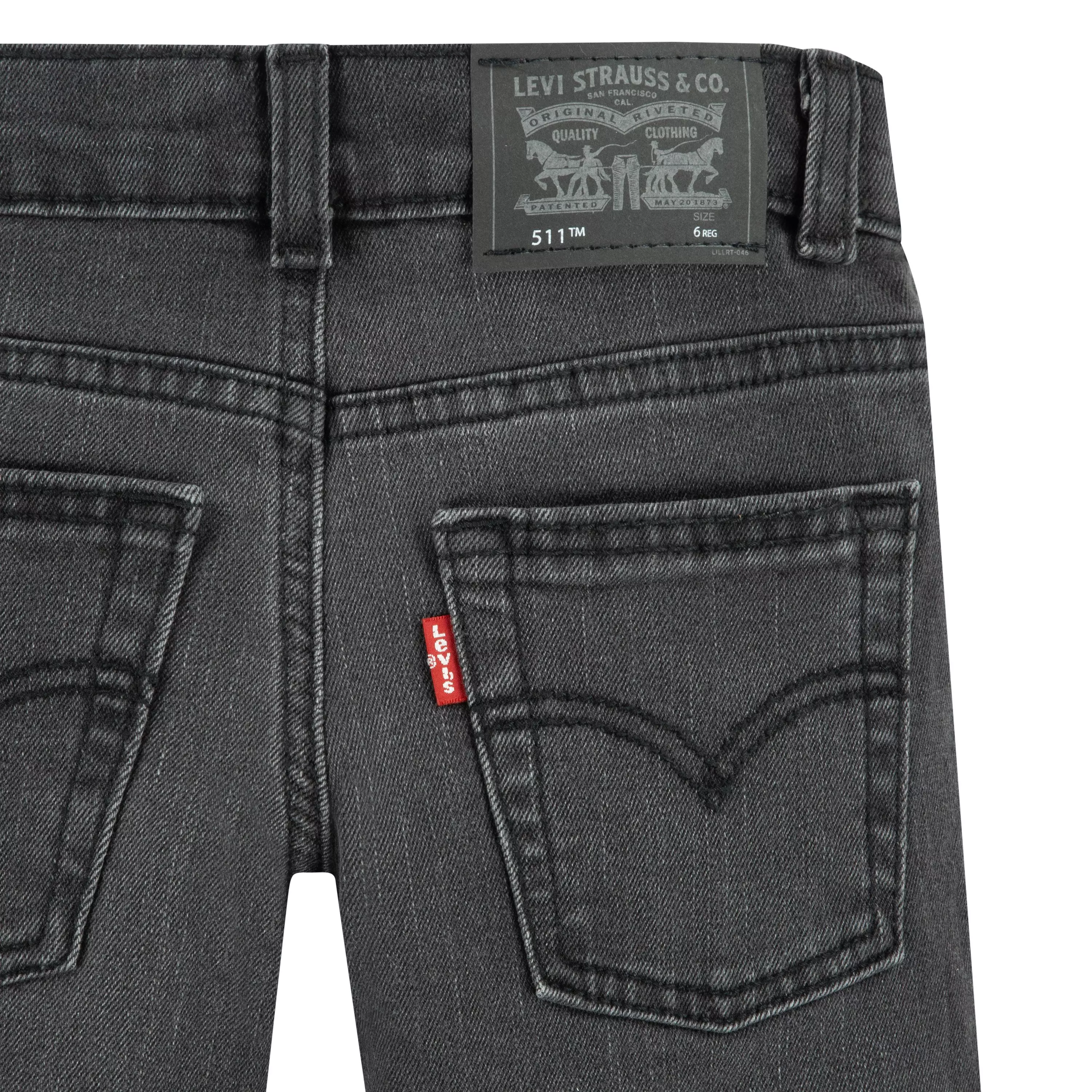 Levi's Little Boys' 511 Slim Fit Performance Black Wash Denim Jeans - BLACK