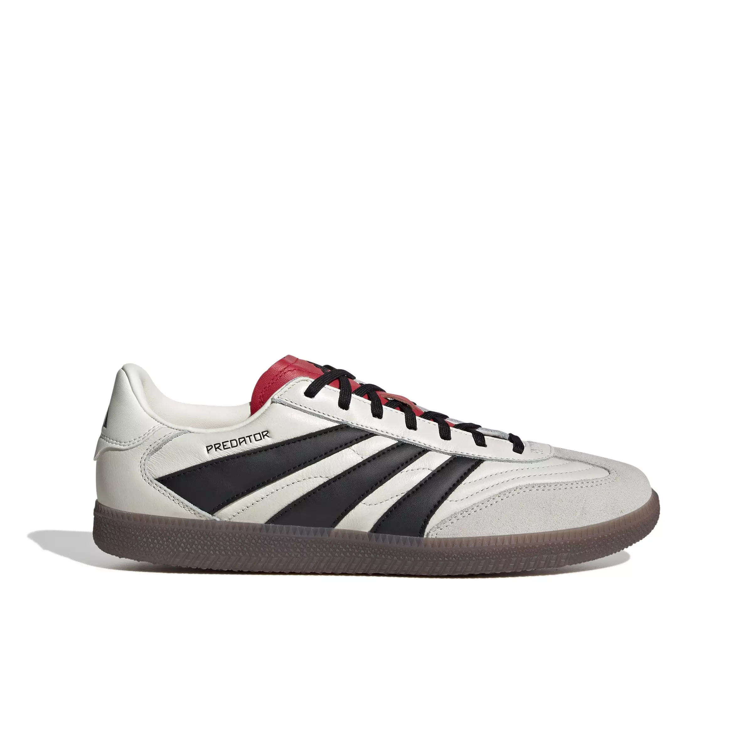 adidas Predator Freestyle Indoor "Off White/Core Black/Pure Ruby" Unisex Soccer Shoe - OFF WHITE/BLACK/RUBY