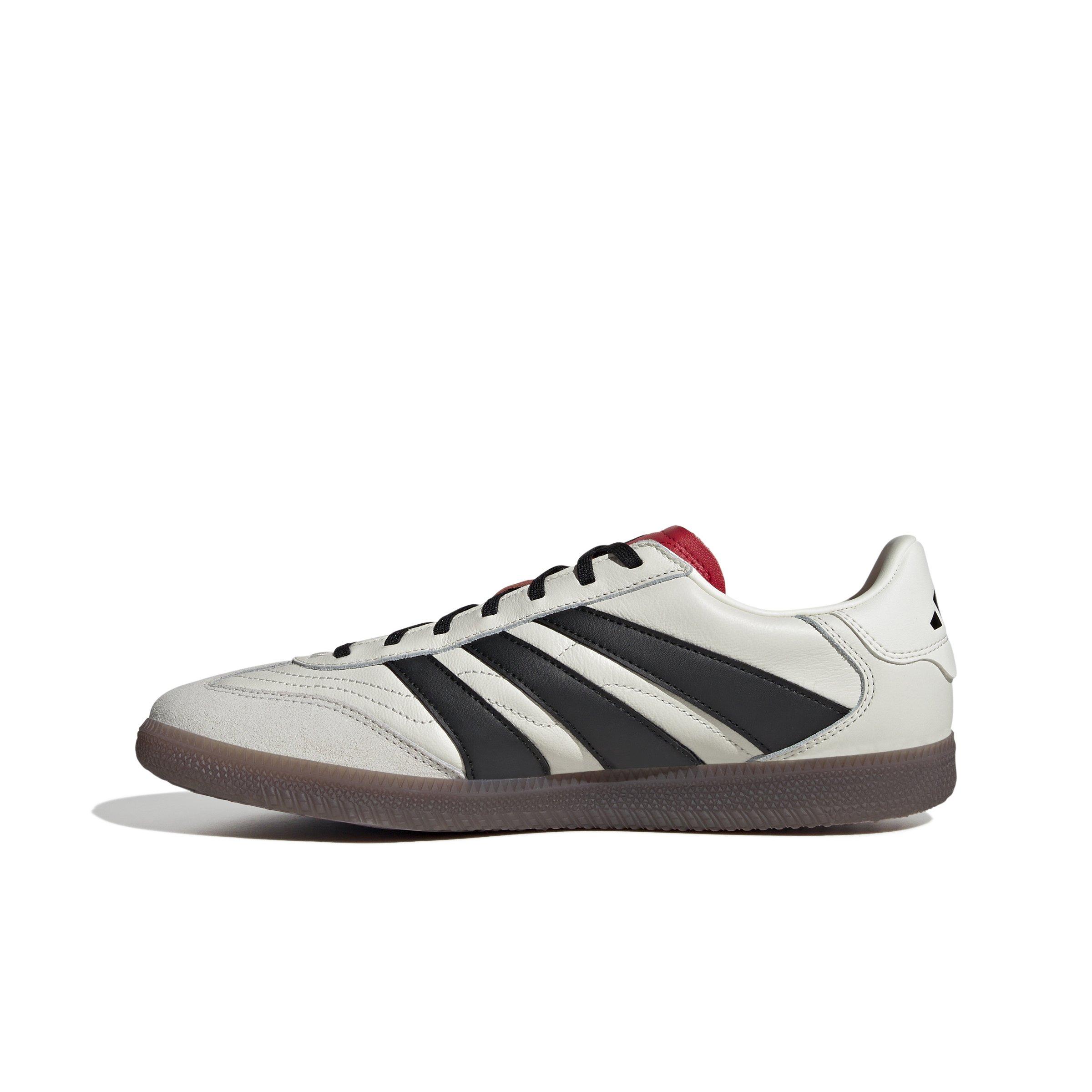 adidas Predator Freestyle Indoor "Off White/Core Black/Pure Ruby" Unisex Soccer Shoe - OFF WHITE/BLACK/RUBY Thumbnail View 2