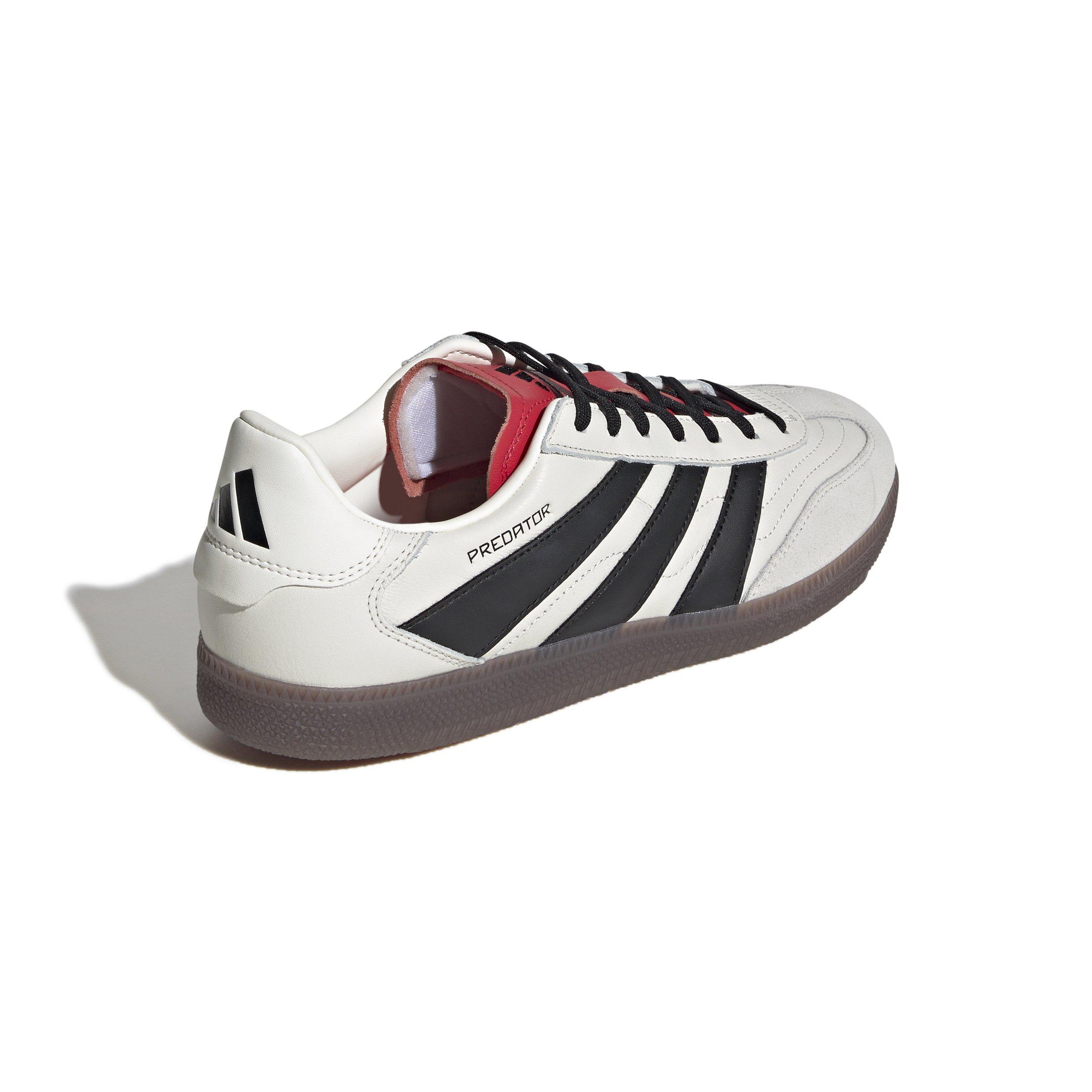 adidas Predator Freestyle Indoor "Off White/Core Black/Pure Ruby" Unisex Soccer Shoe - OFF WHITE/BLACK/RUBY Thumbnail View 4