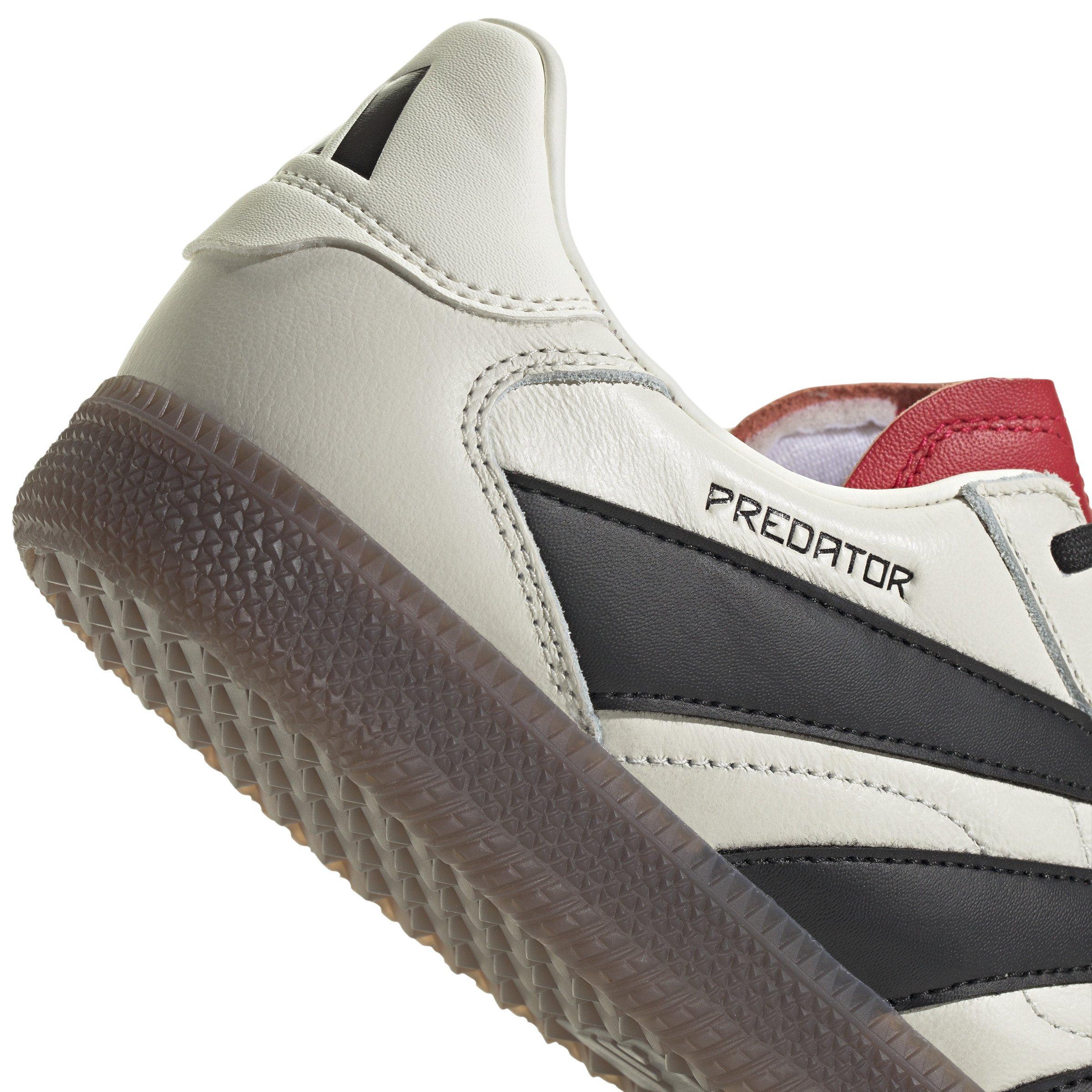 adidas Predator Freestyle Indoor "Off White/Core Black/Pure Ruby" Unisex Soccer Shoe - OFF WHITE/BLACK/RUBY Thumbnail View 7