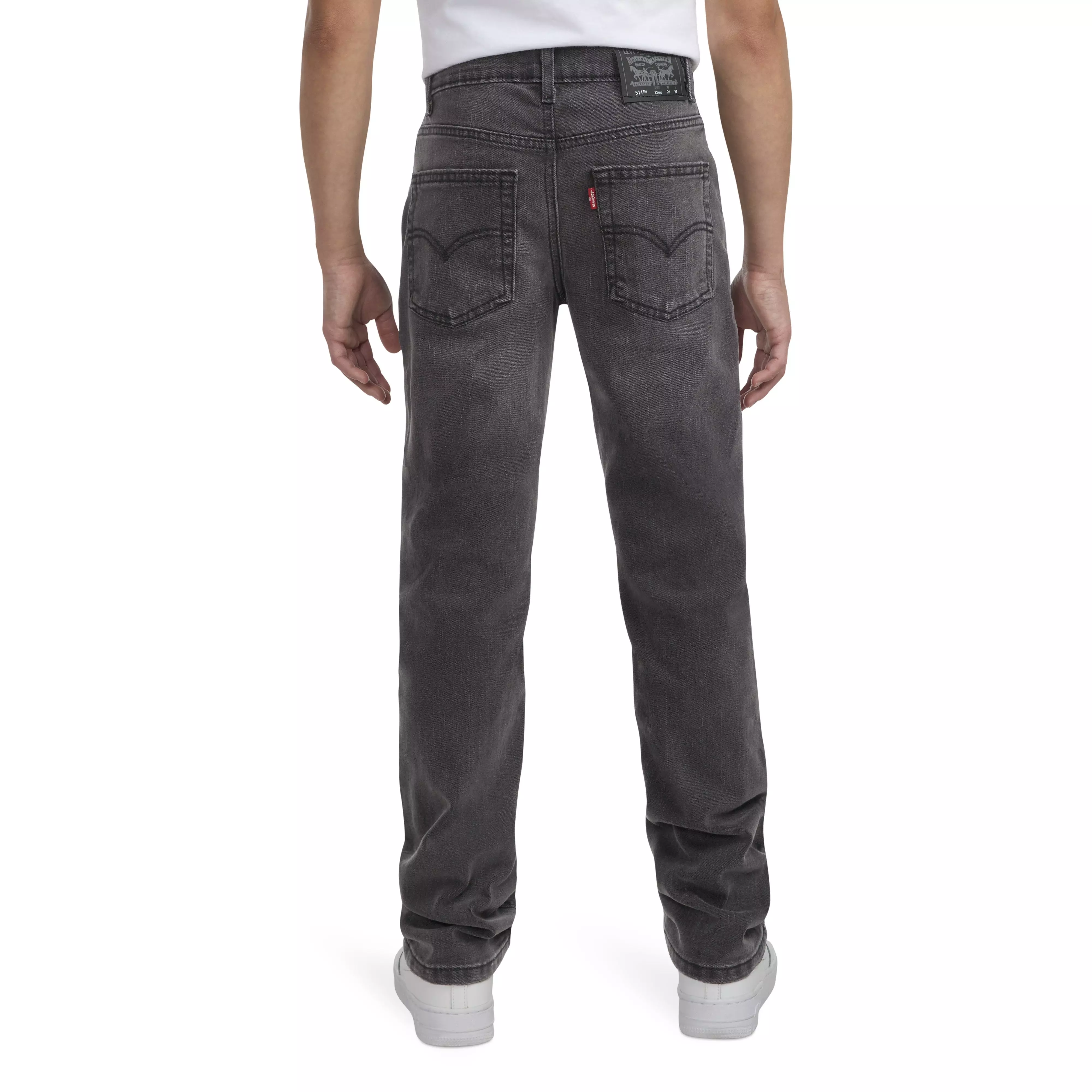 Levi's Big Boys' 511 Slim Fit Performance Black Wash Denim Jeans - BLACK