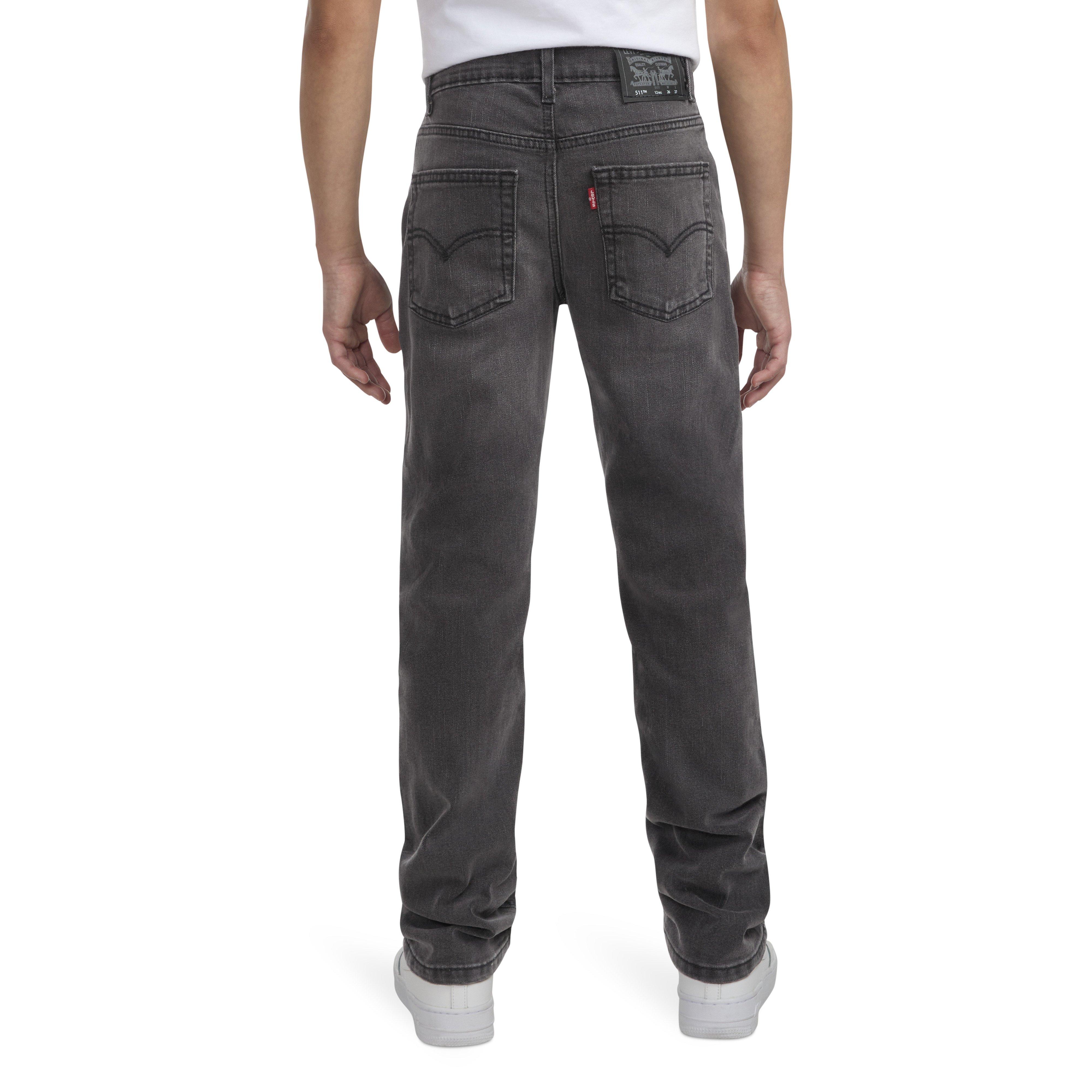 Levi's 511 Slim Fit Performance Big Boys' Black Wash Denim Jeans