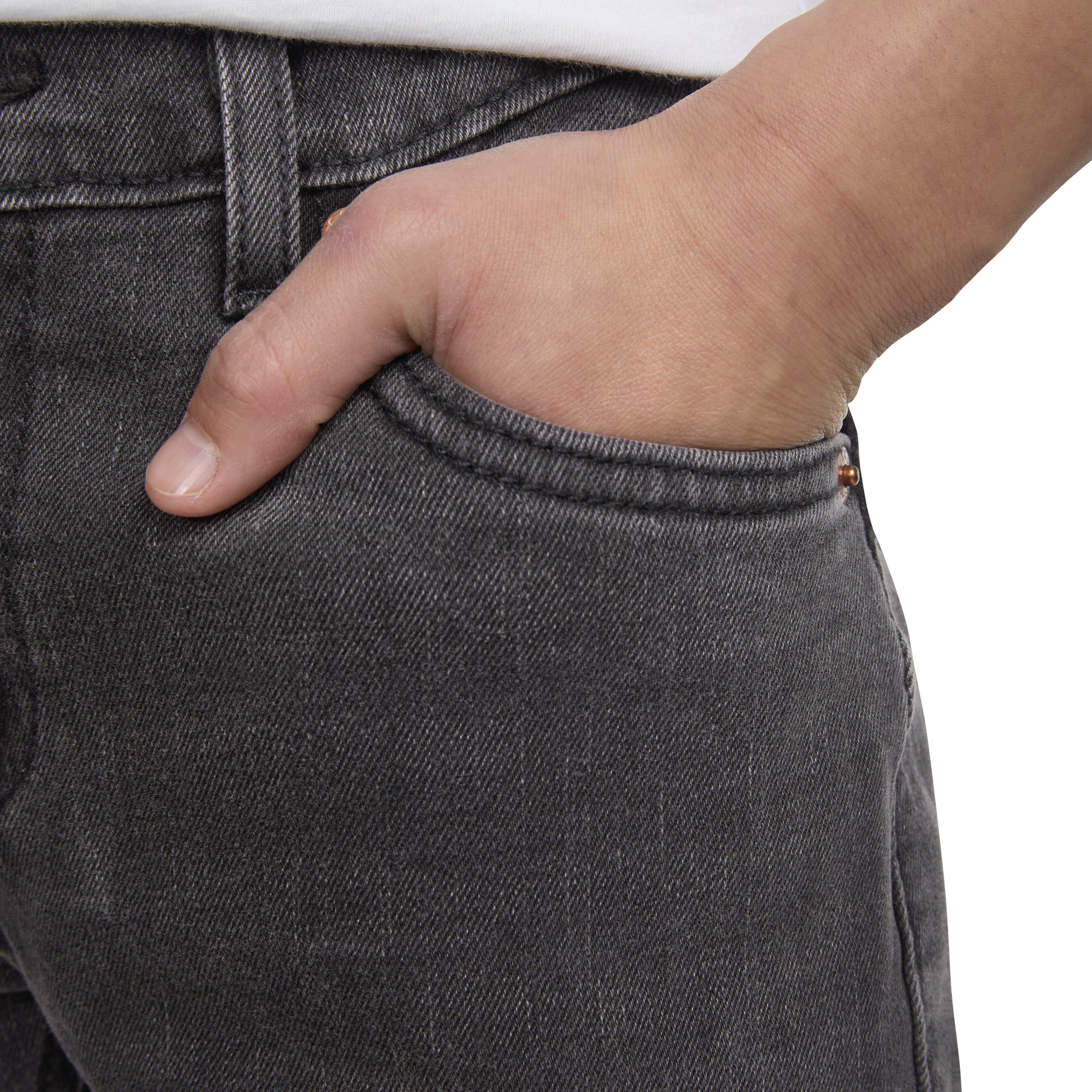 Levi's Big Boys' 511 Slim Fit Performance Black Wash Denim Jeans - BLACK Thumbnail View 6
