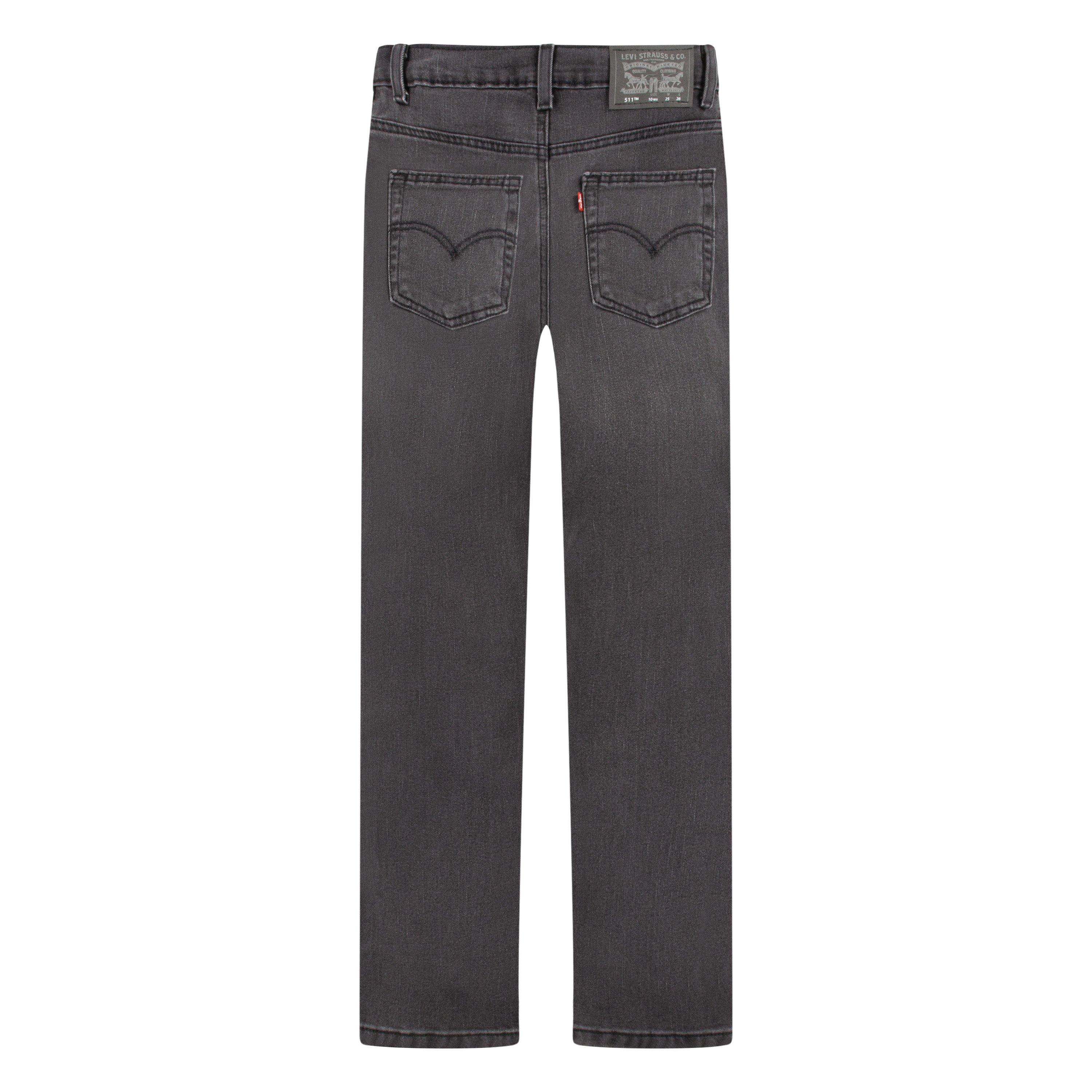 Levi's Big Boys' 511 Slim Fit Performance Black Wash Denim Jeans - BLACK Thumbnail View 10