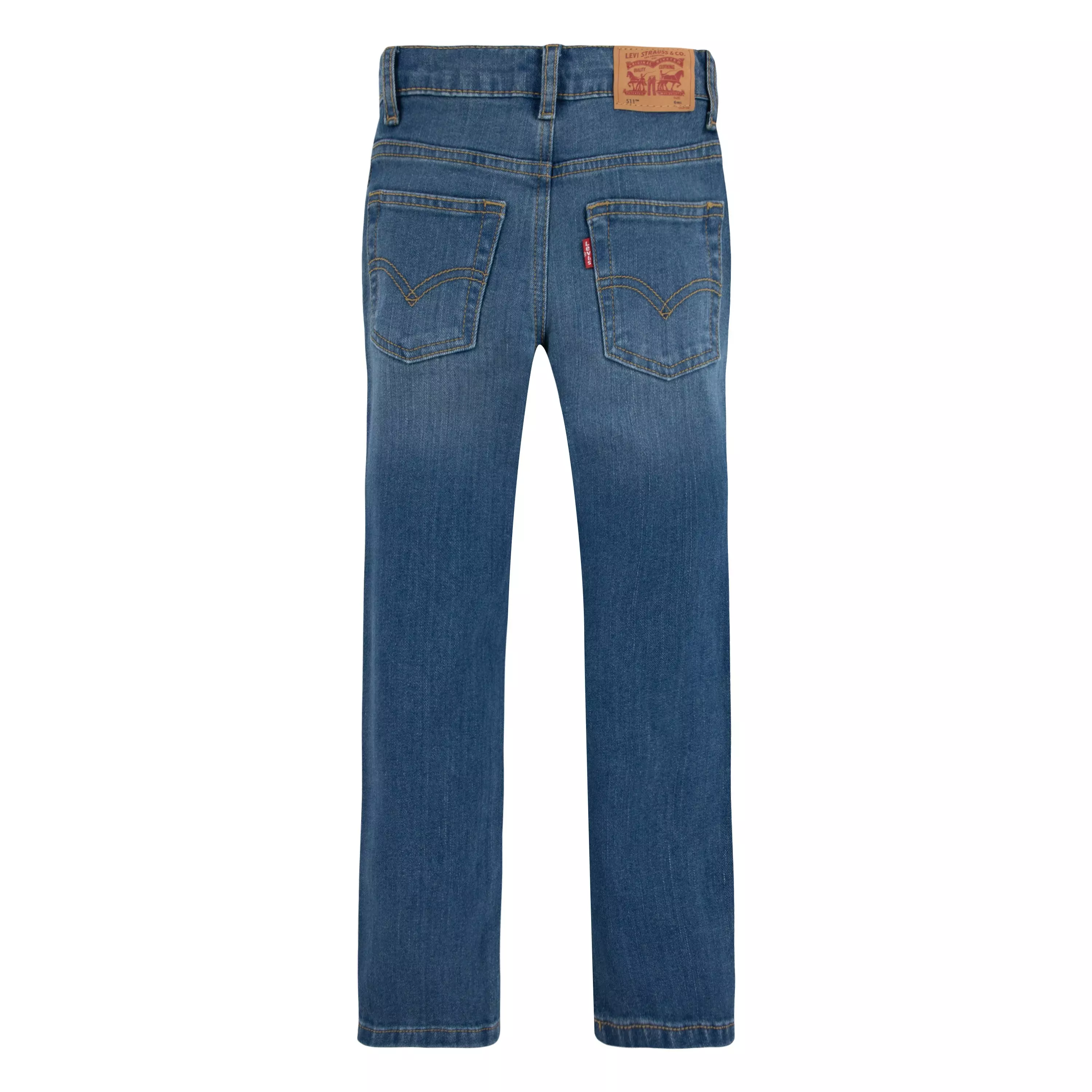 Levi's Little Boys' 511 Slim Fit Performance Dark Blue Wash Denim Jeans - DARK BLUE