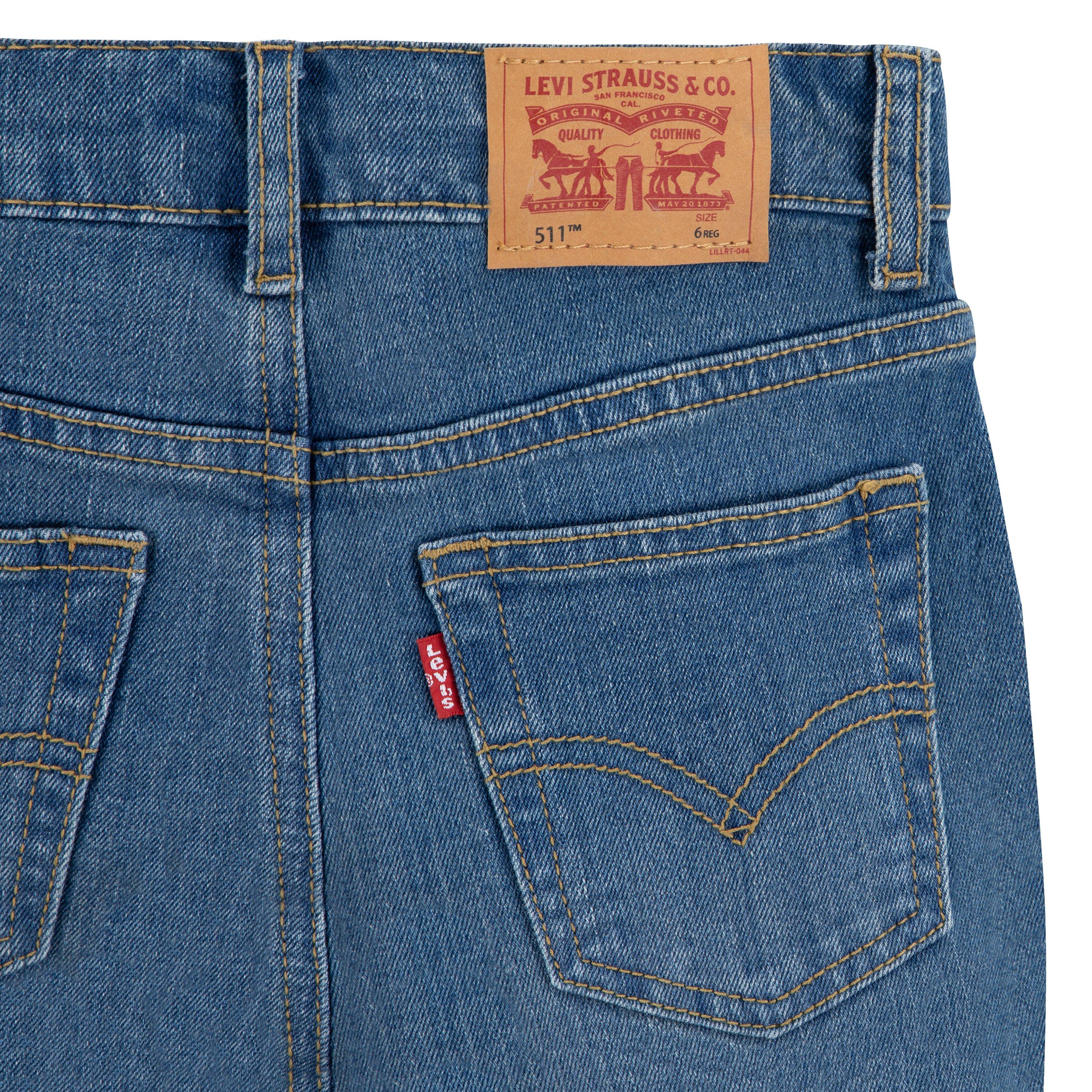 Levi's 511 Slim Fit Performance Little Boys' Dark Blue Wash Denim Jeans