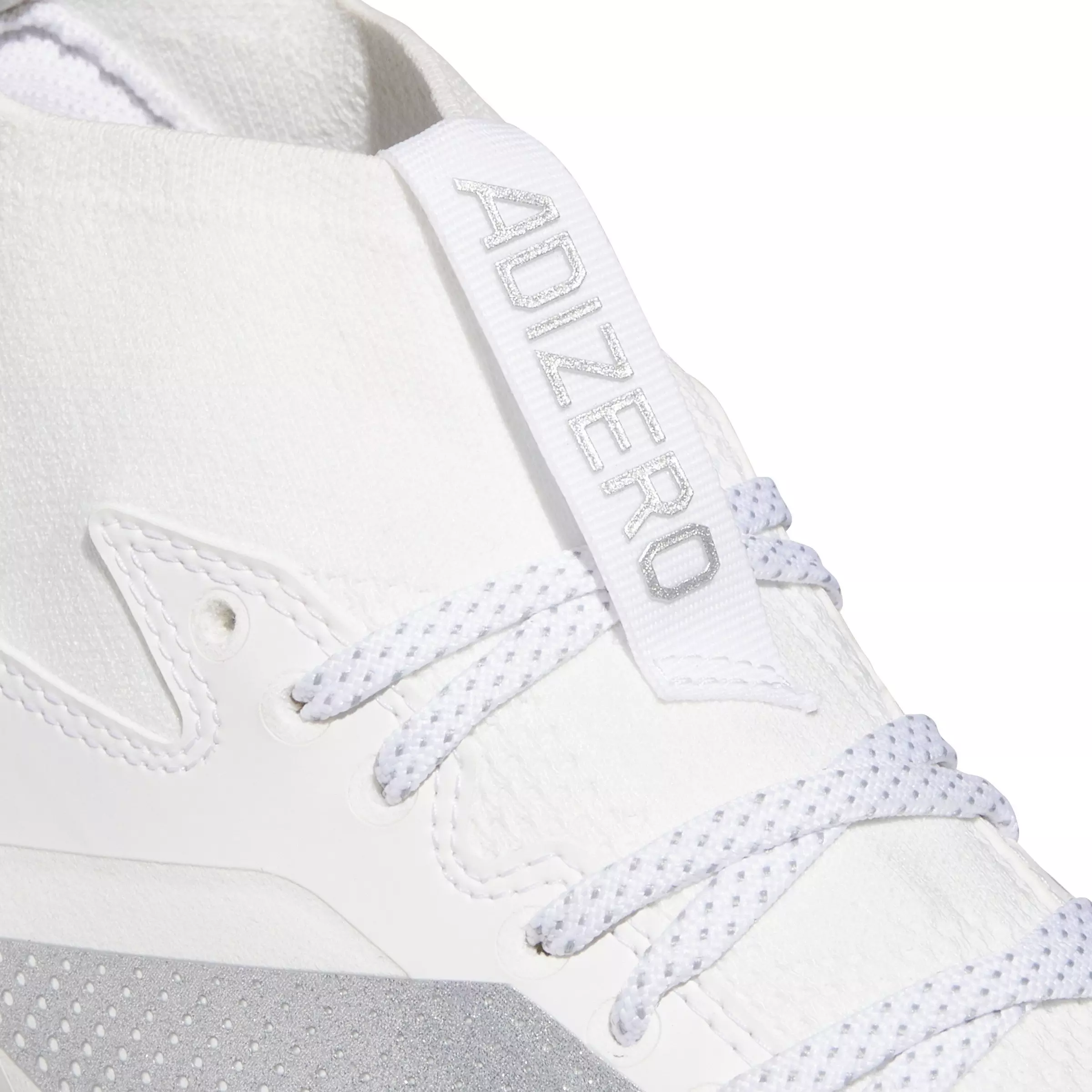 adidas Adizero Impact + "Ftwr White/Silver Metallic/Ftwr White" Men's Football Cleat - WHITE/SILVER/WHITE