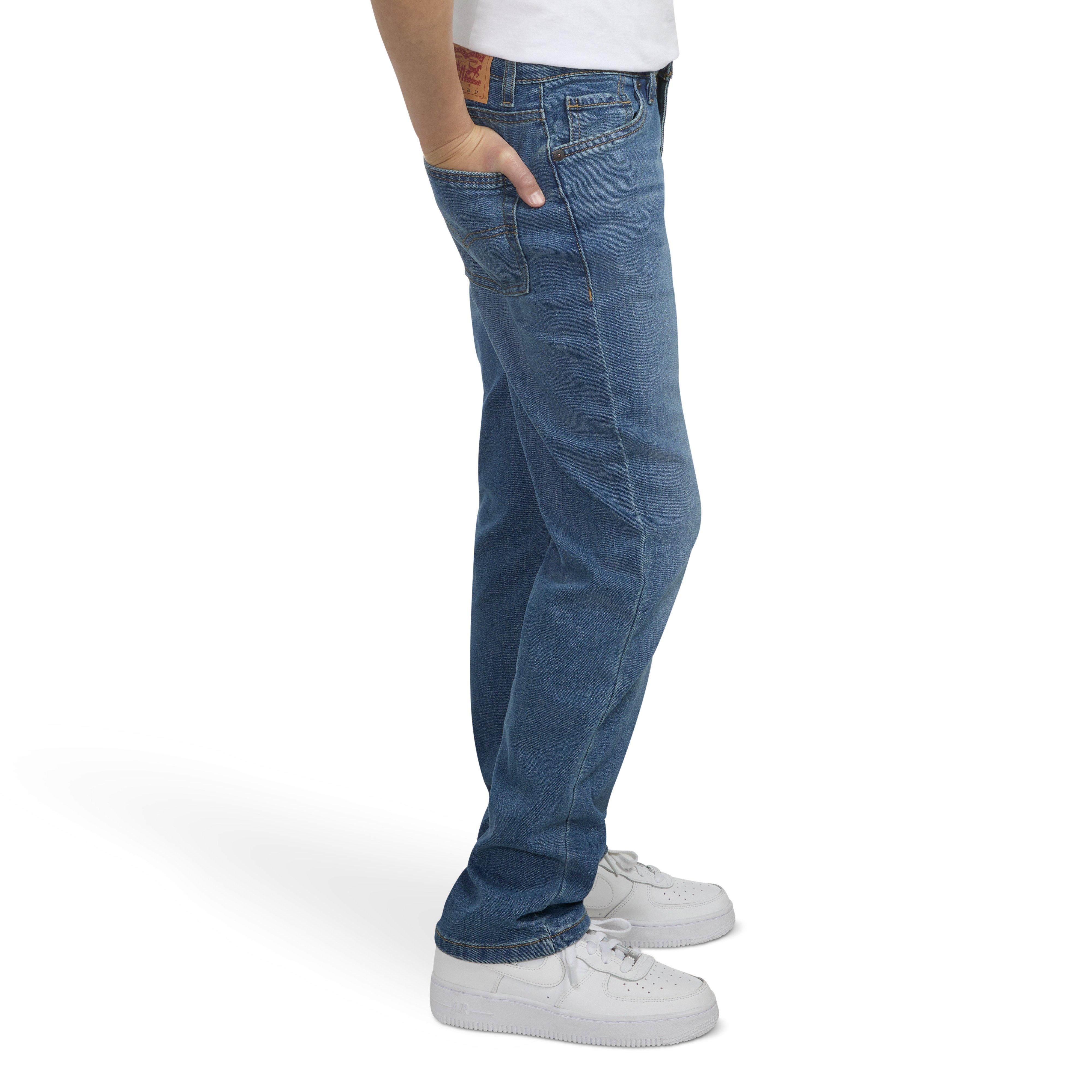 Levi's Big Boys' 511 Slim Fit Performance Dark Blue Wash Denim Jeans - DARK BLUE Thumbnail View 3